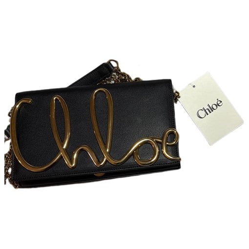 Leather clutch bag