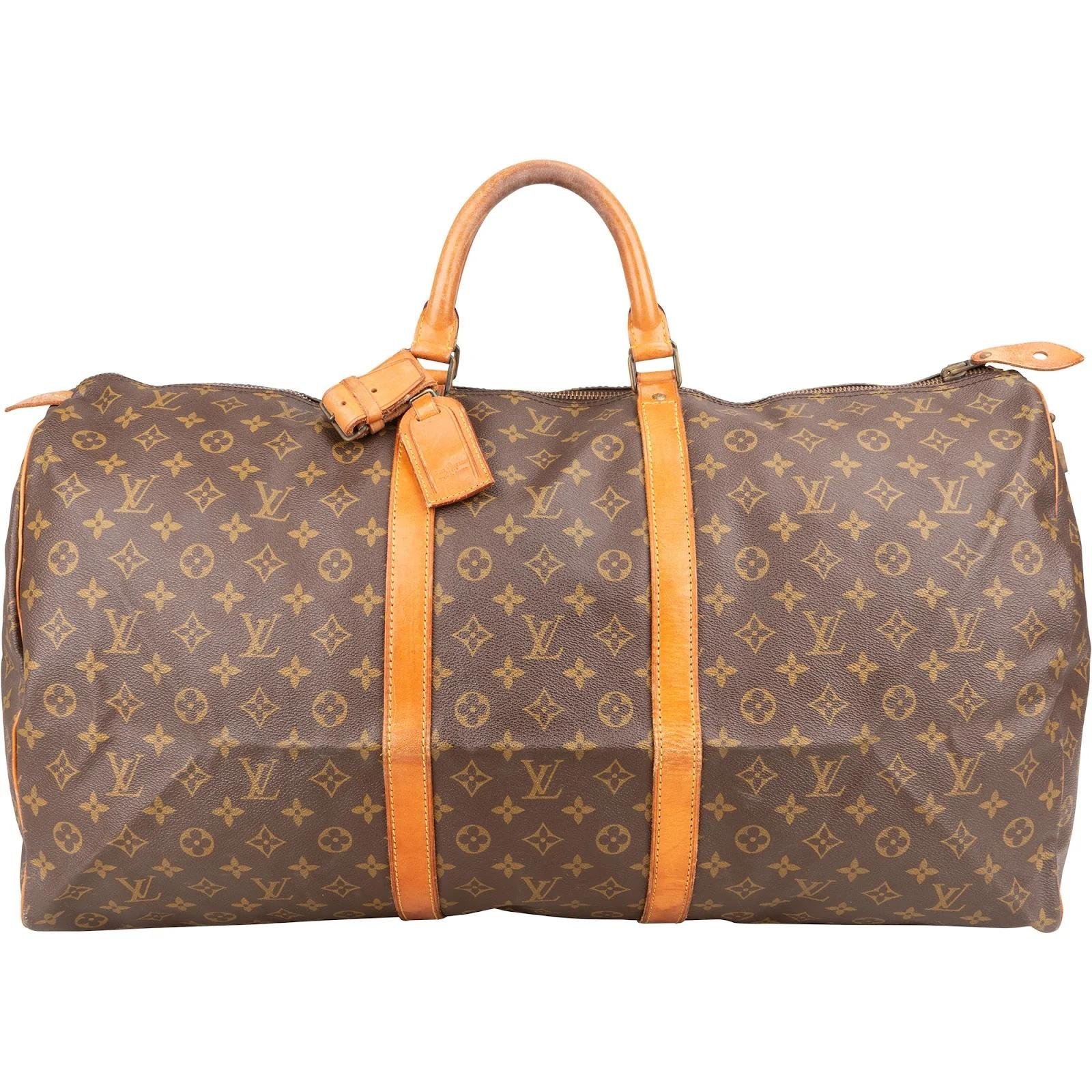 Keepall leather travel bag