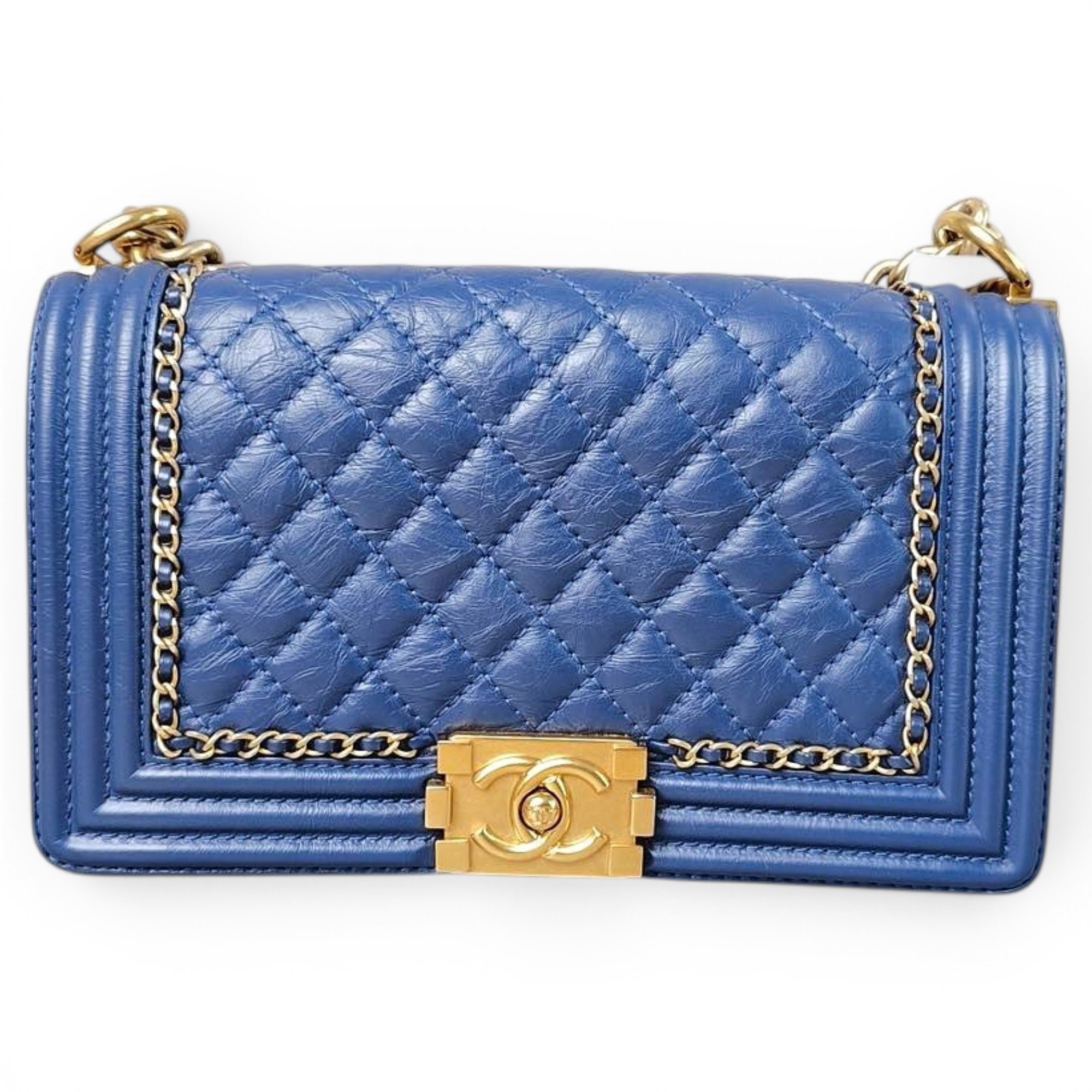 Boy leather crossbody bag