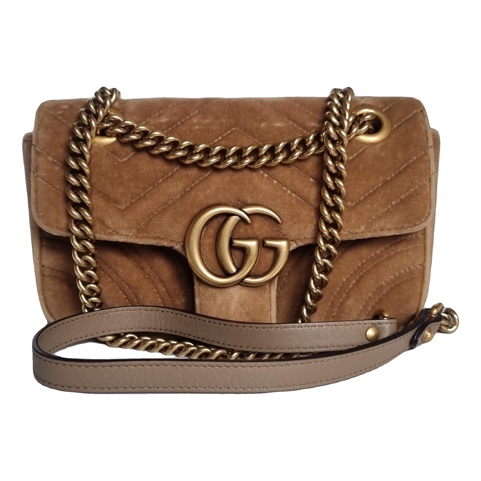 Marmont velvet crossbody bag