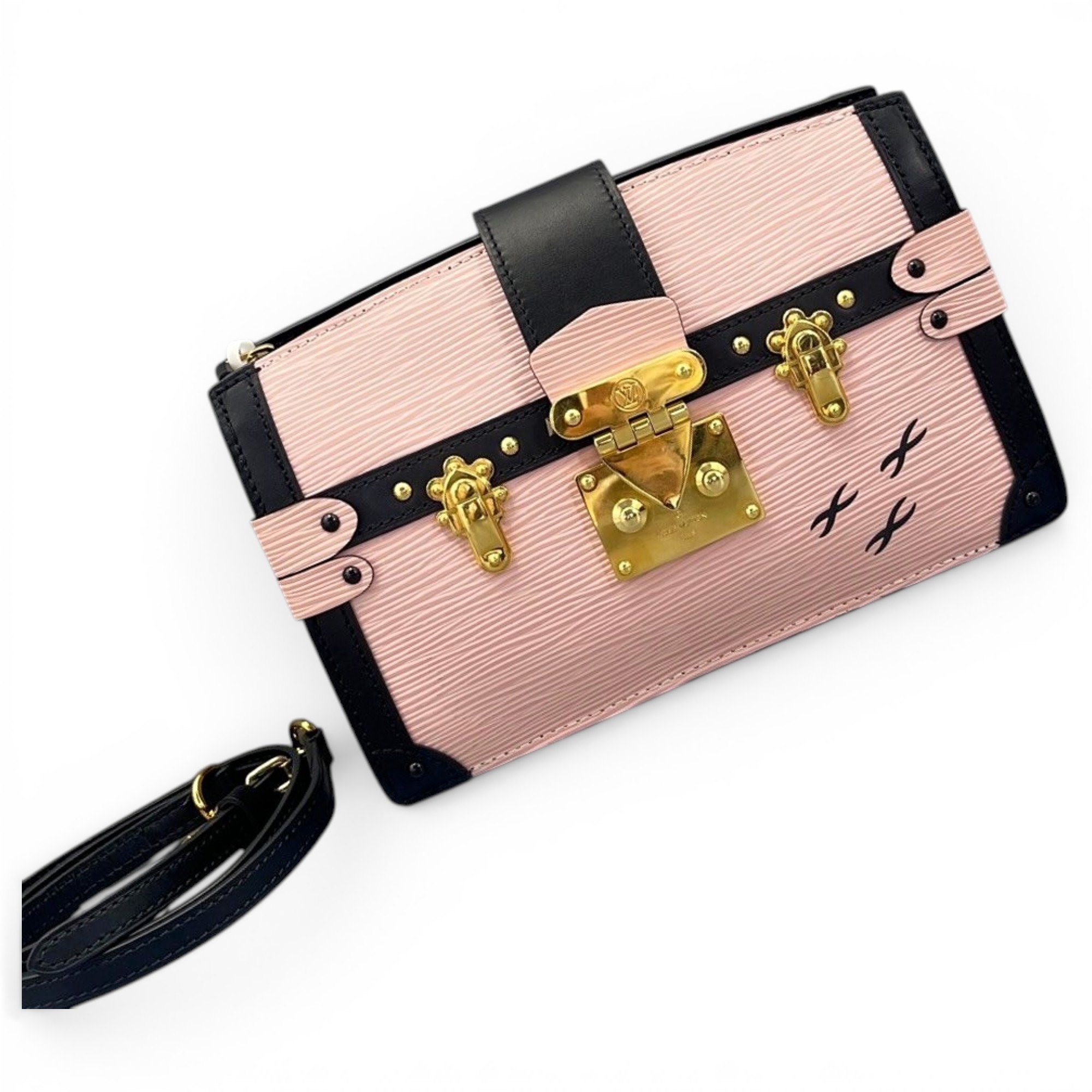 Pochette Trunk leather handbag