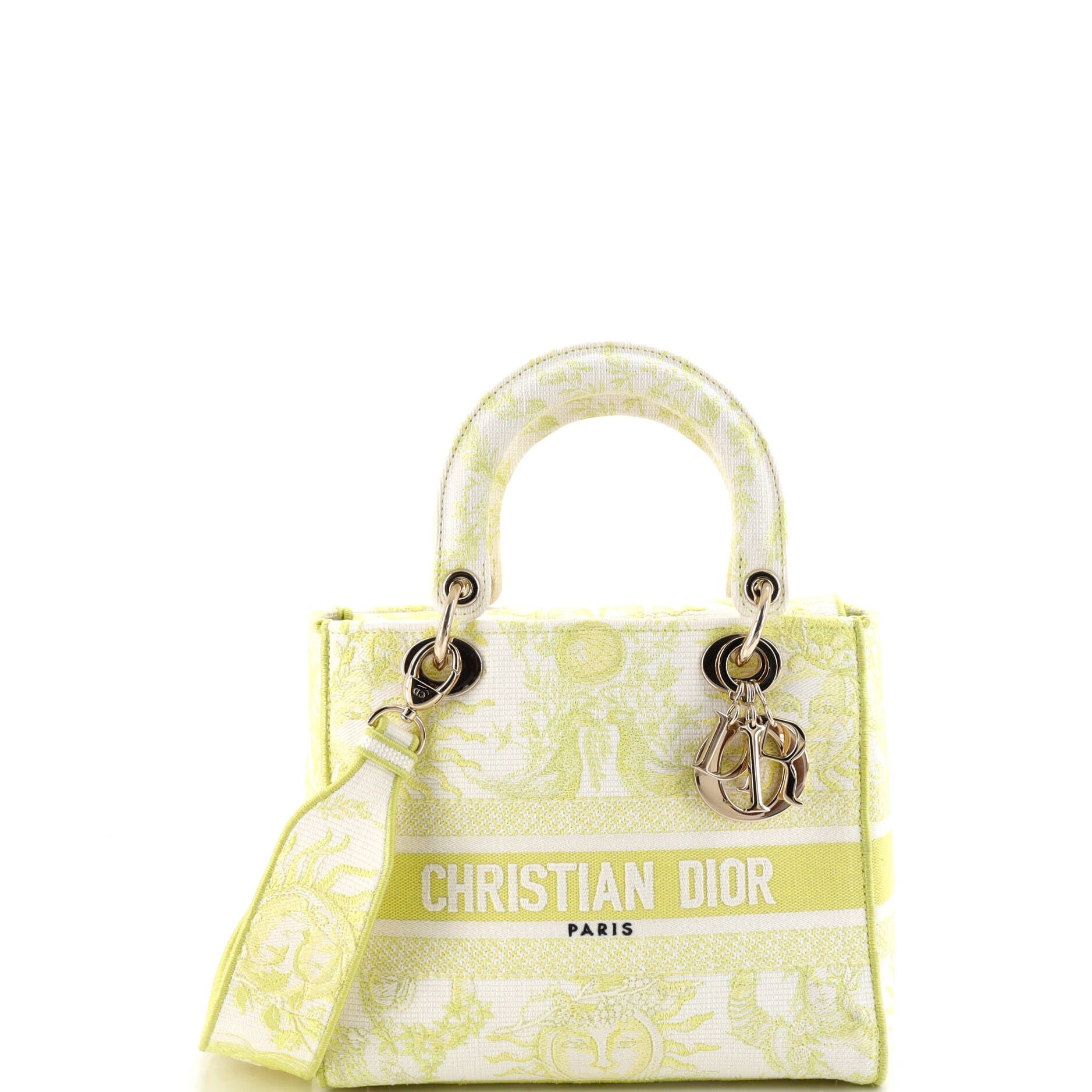 Dior Lady D-Lite Bag Embroidered Canvas Medium
