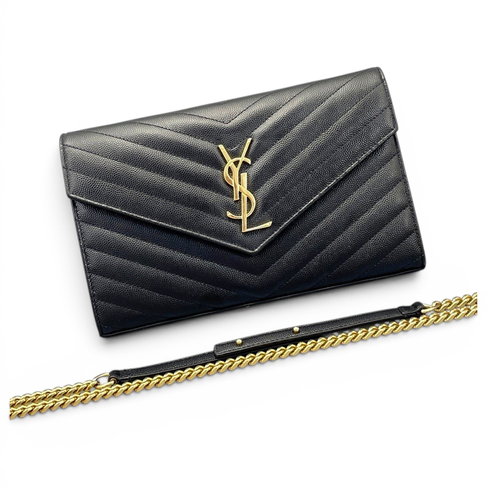 Portefeuille enveloppe leather handbag