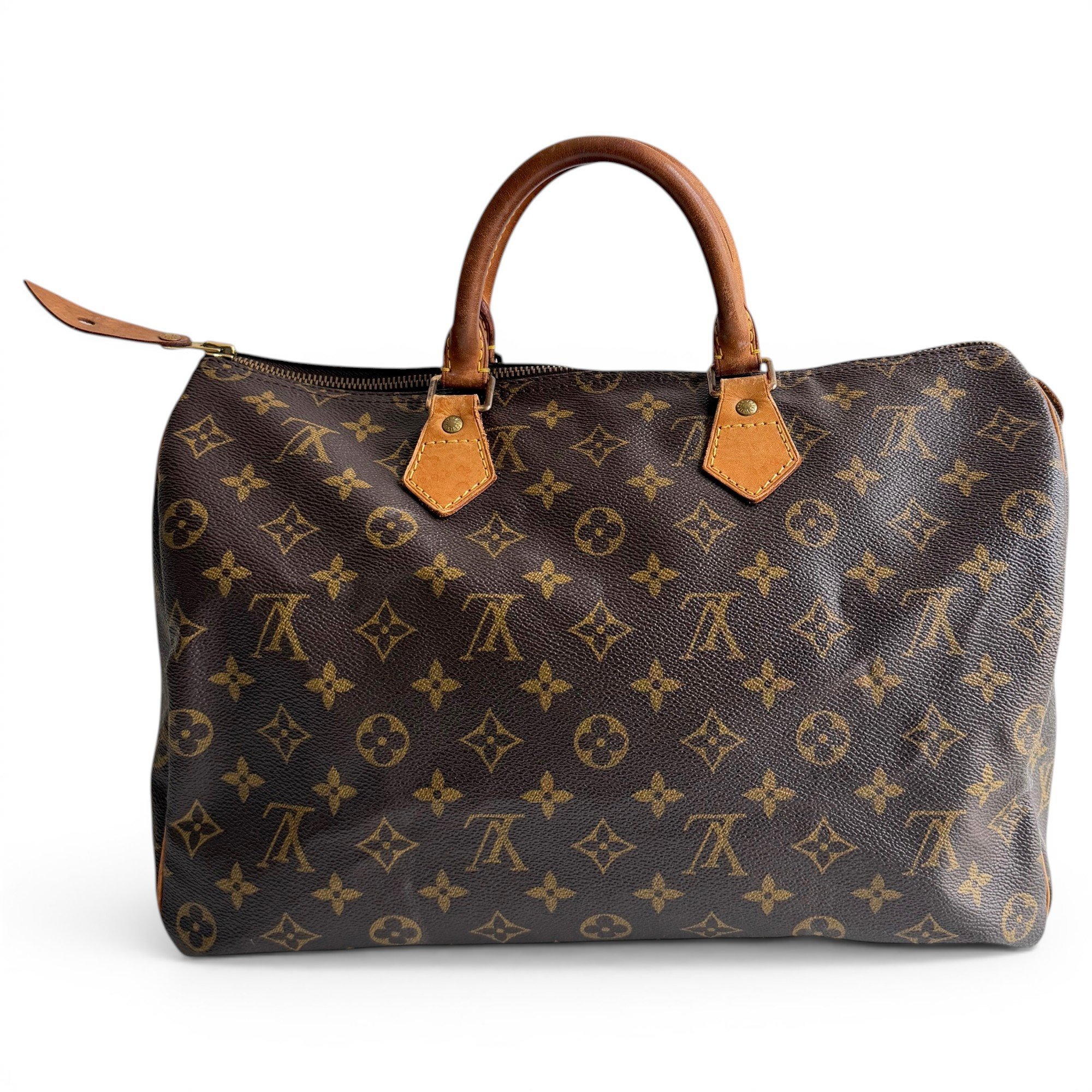 Speedy leather handbag