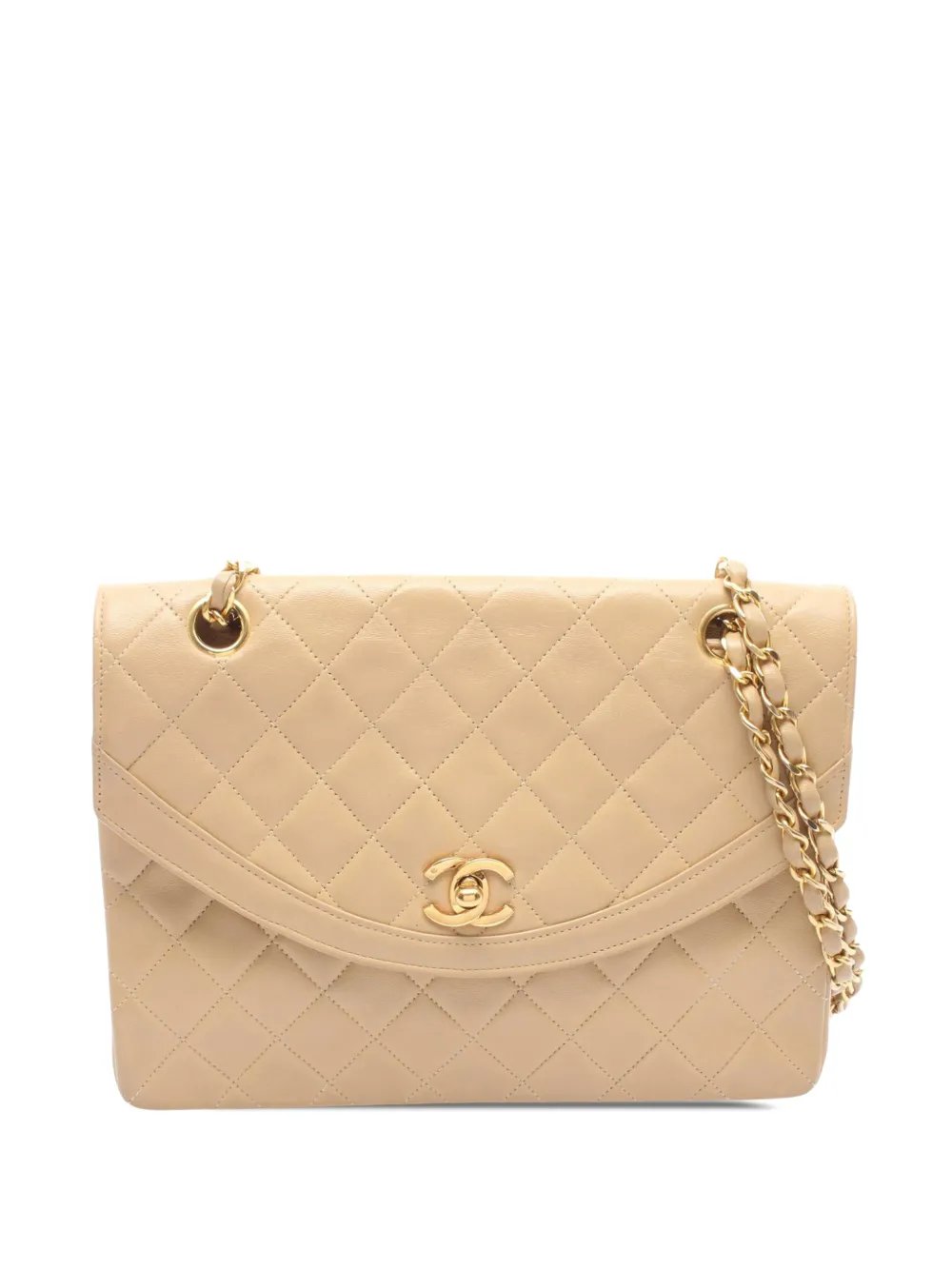 1984-1986 CC Quilted Lambskin Single Flap shoulder bag