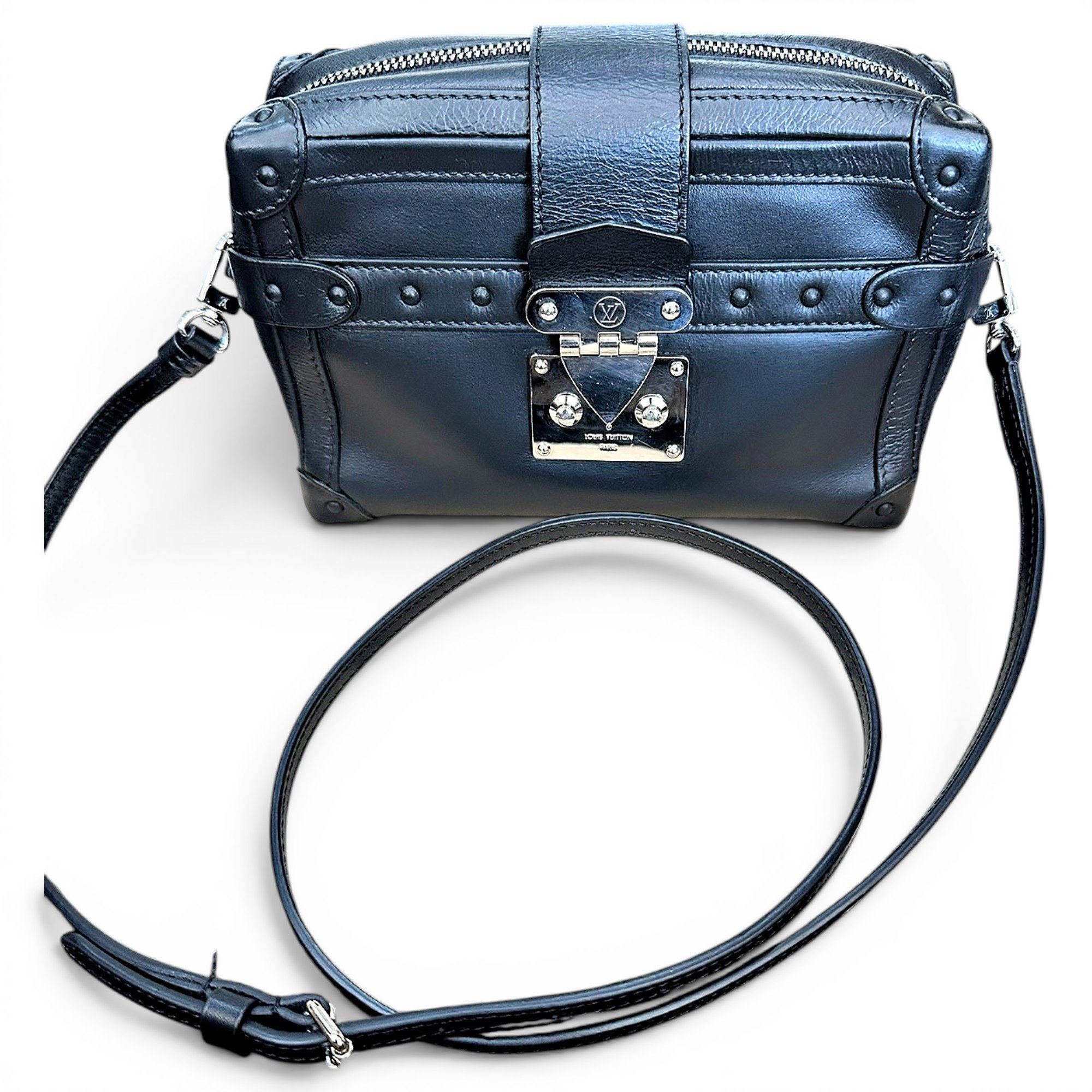 Essential Trunk leather clutch bag