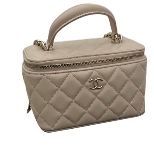 Vanity leather handbag