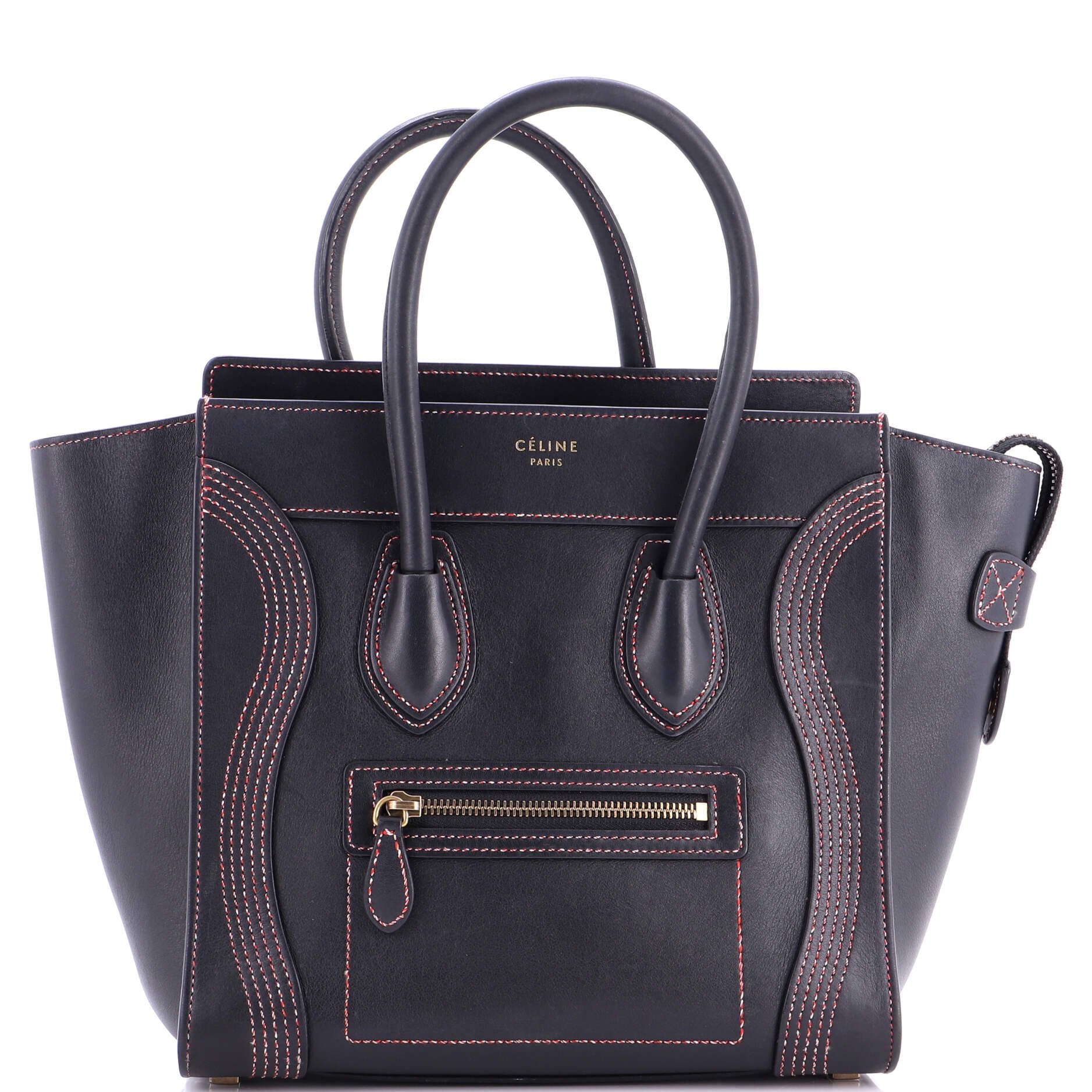 Celine Luggage Bag Smooth Leather Micro