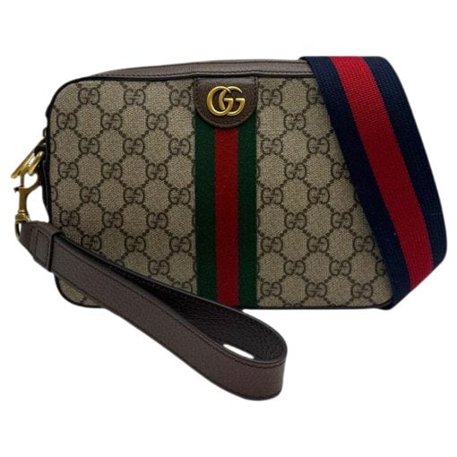 Leather clutch bag