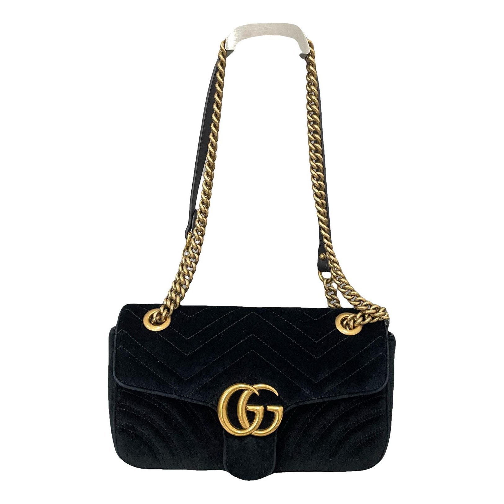 GG Marmont Flap velvet handbag