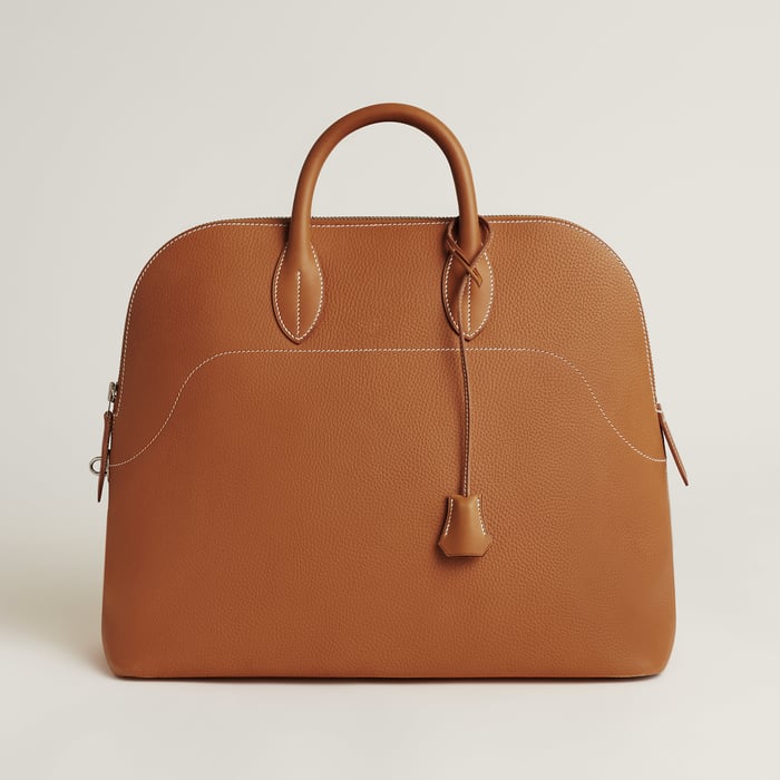 Hermès Bolide à Dos backpack in natural grained cowhide