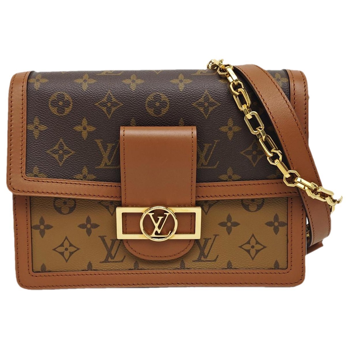 Dauphine leather crossbody bag