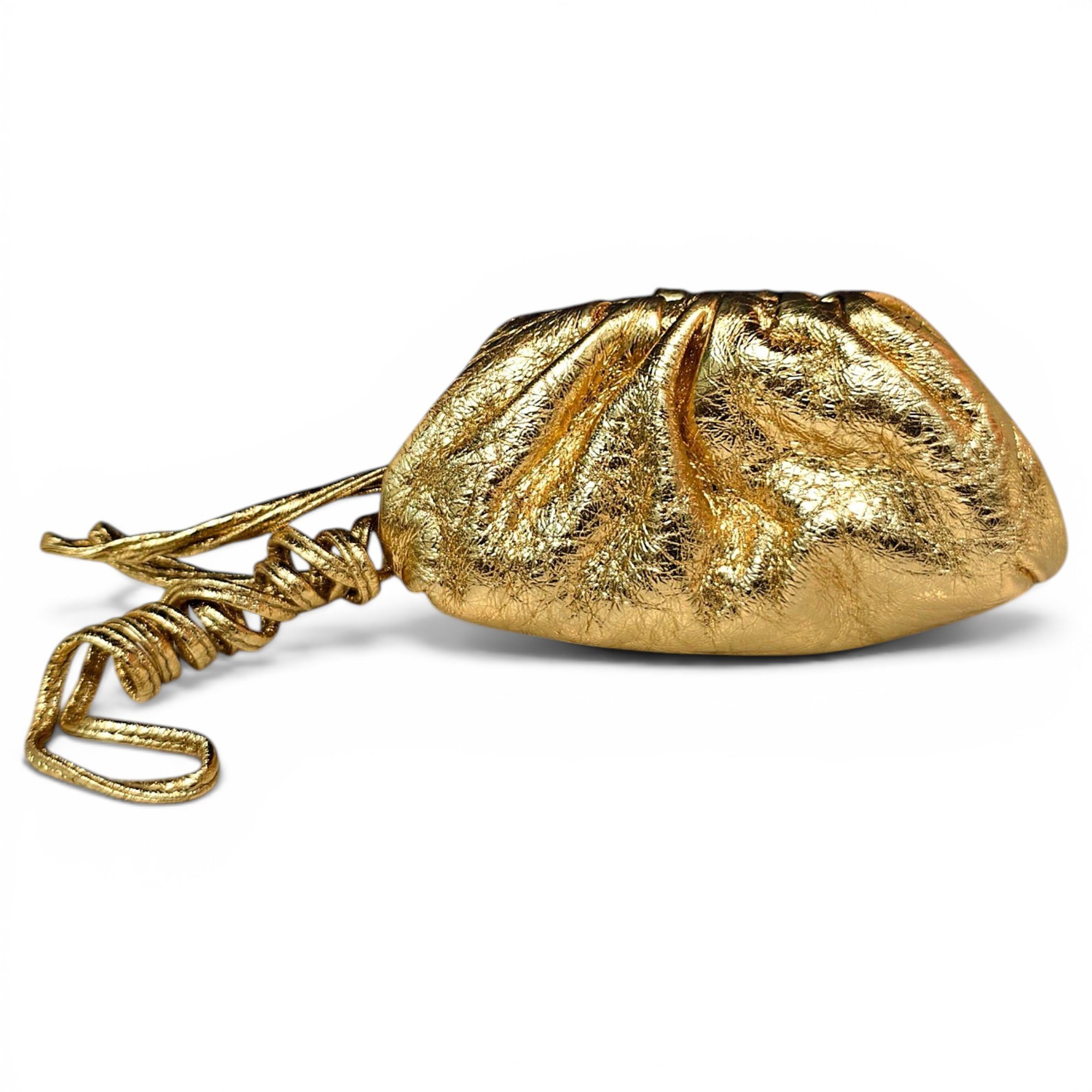 Pouch leather handbag