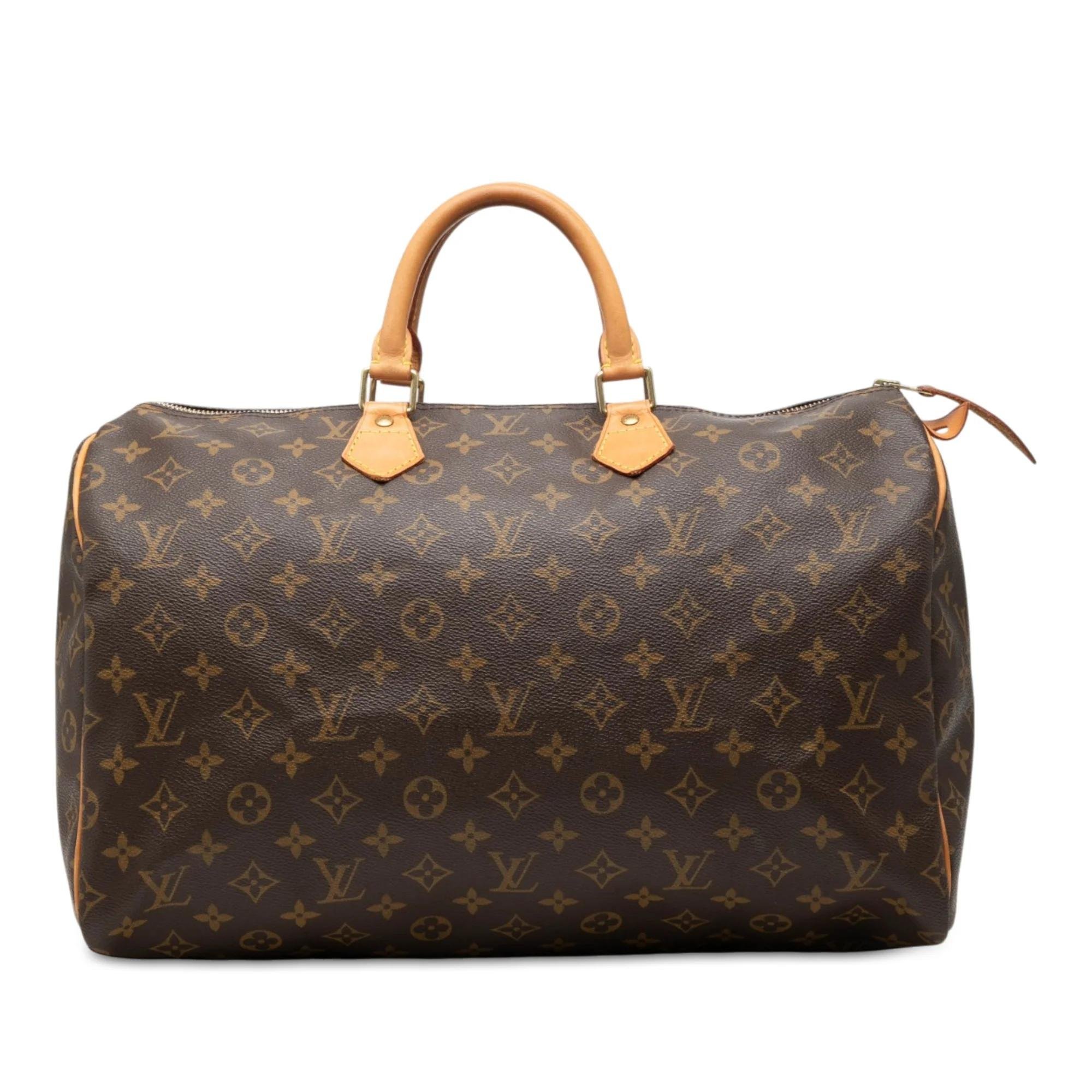 Speedy leather handbag