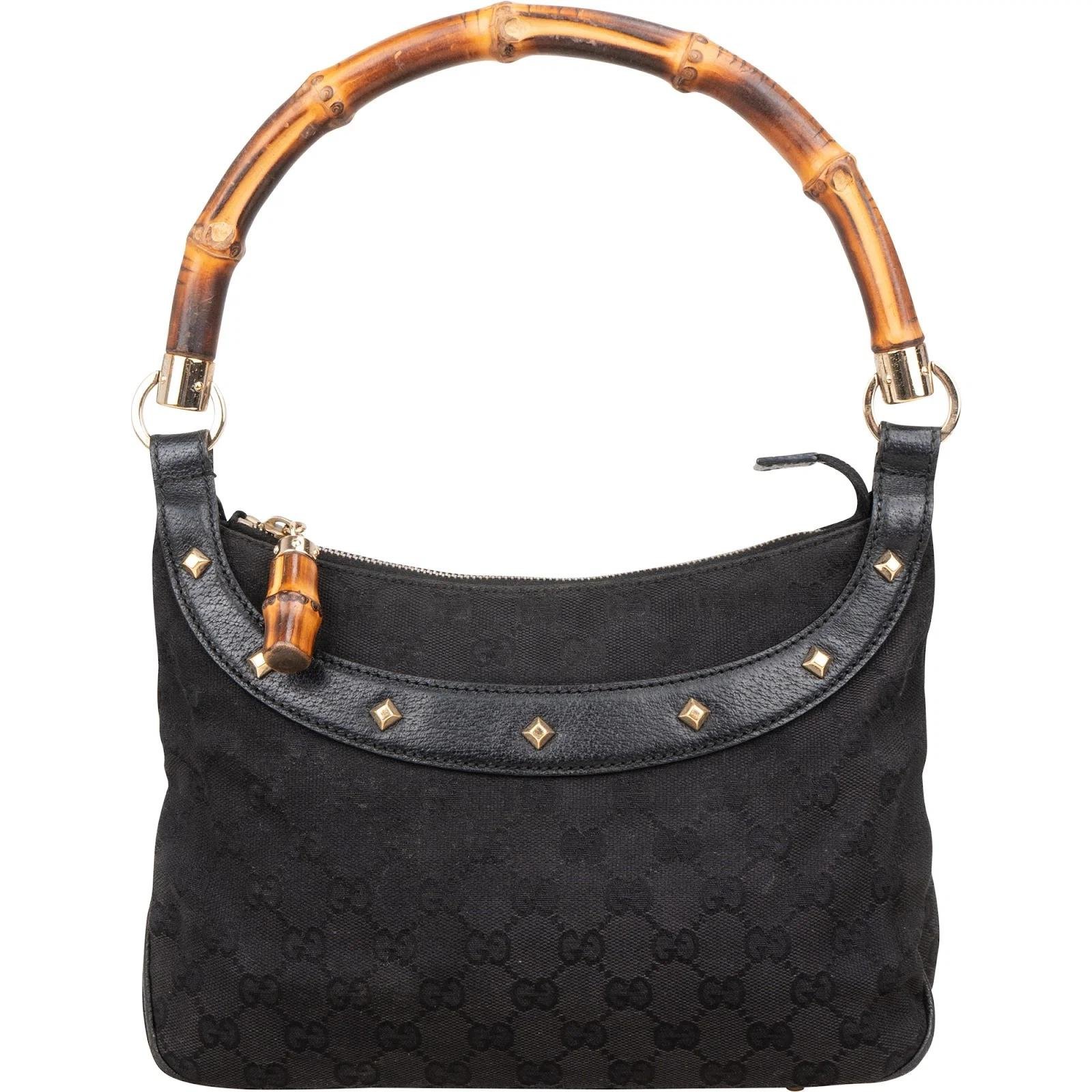 Bamboo leather handbag