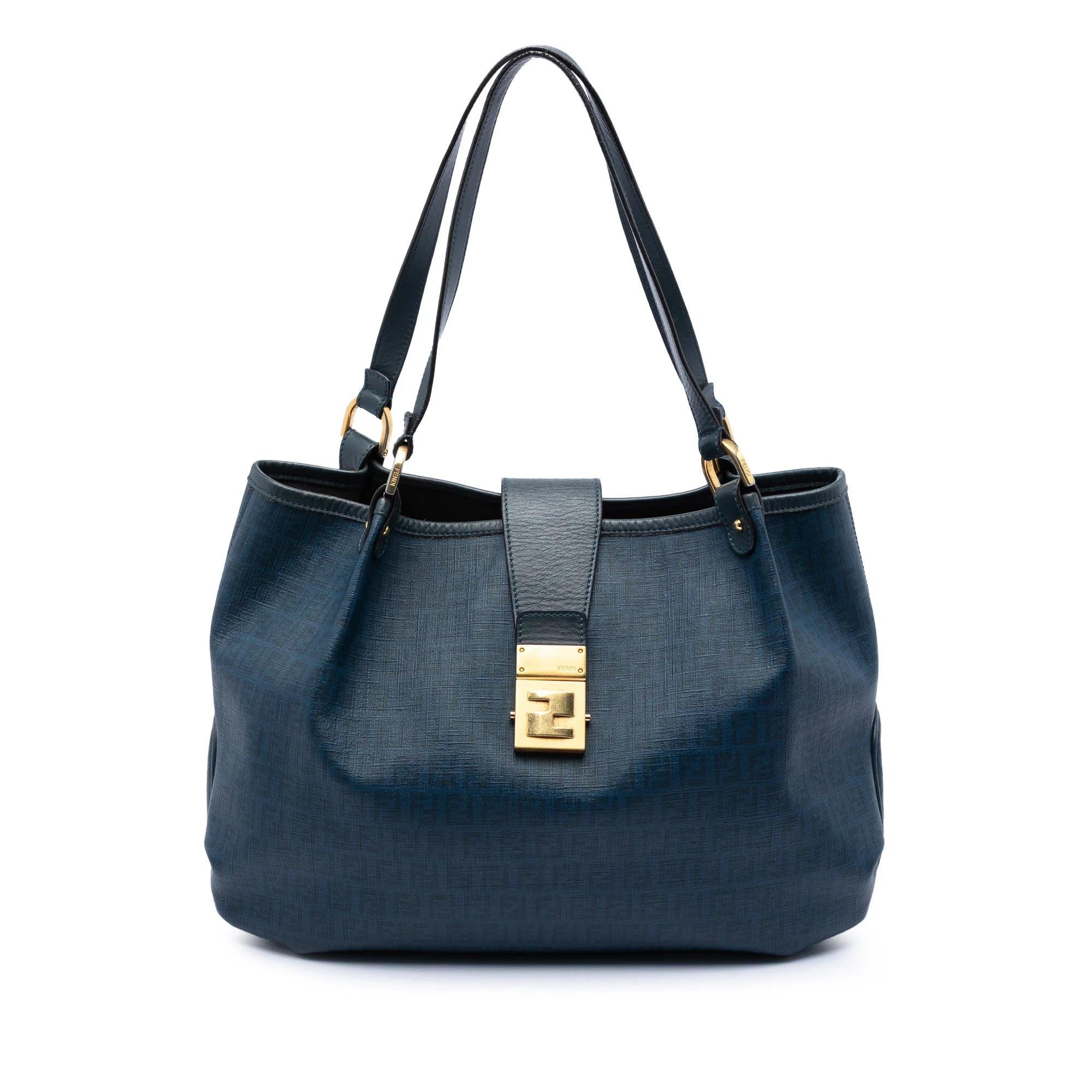 Pocket leather tote