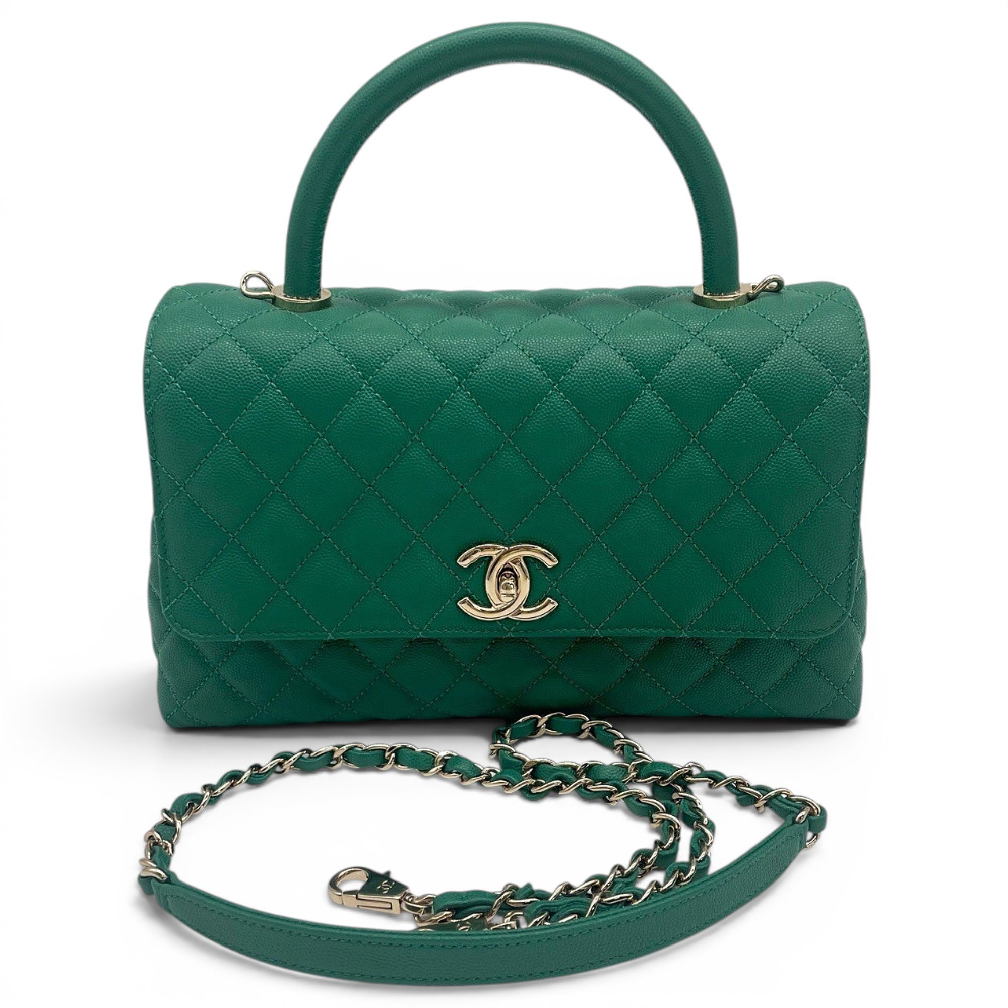 Coco Handle leather handbag