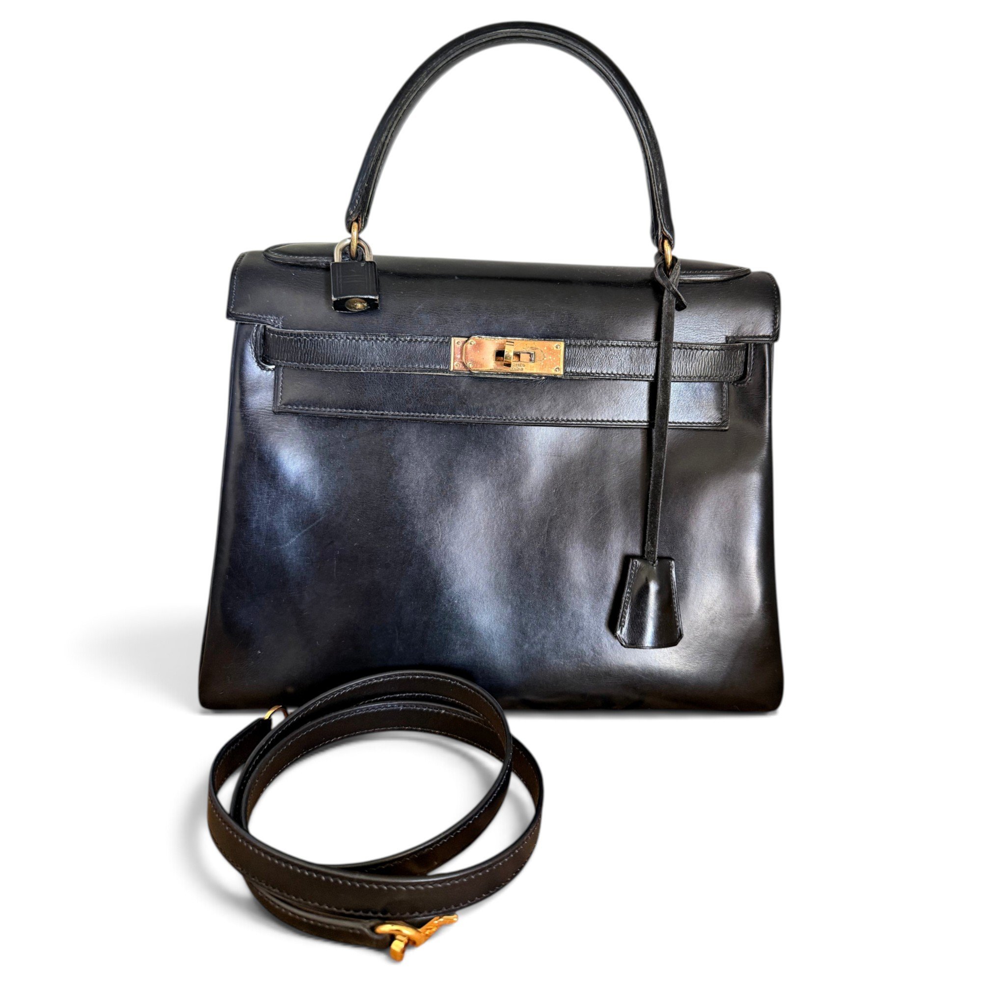 Kelly 28 leather handbag