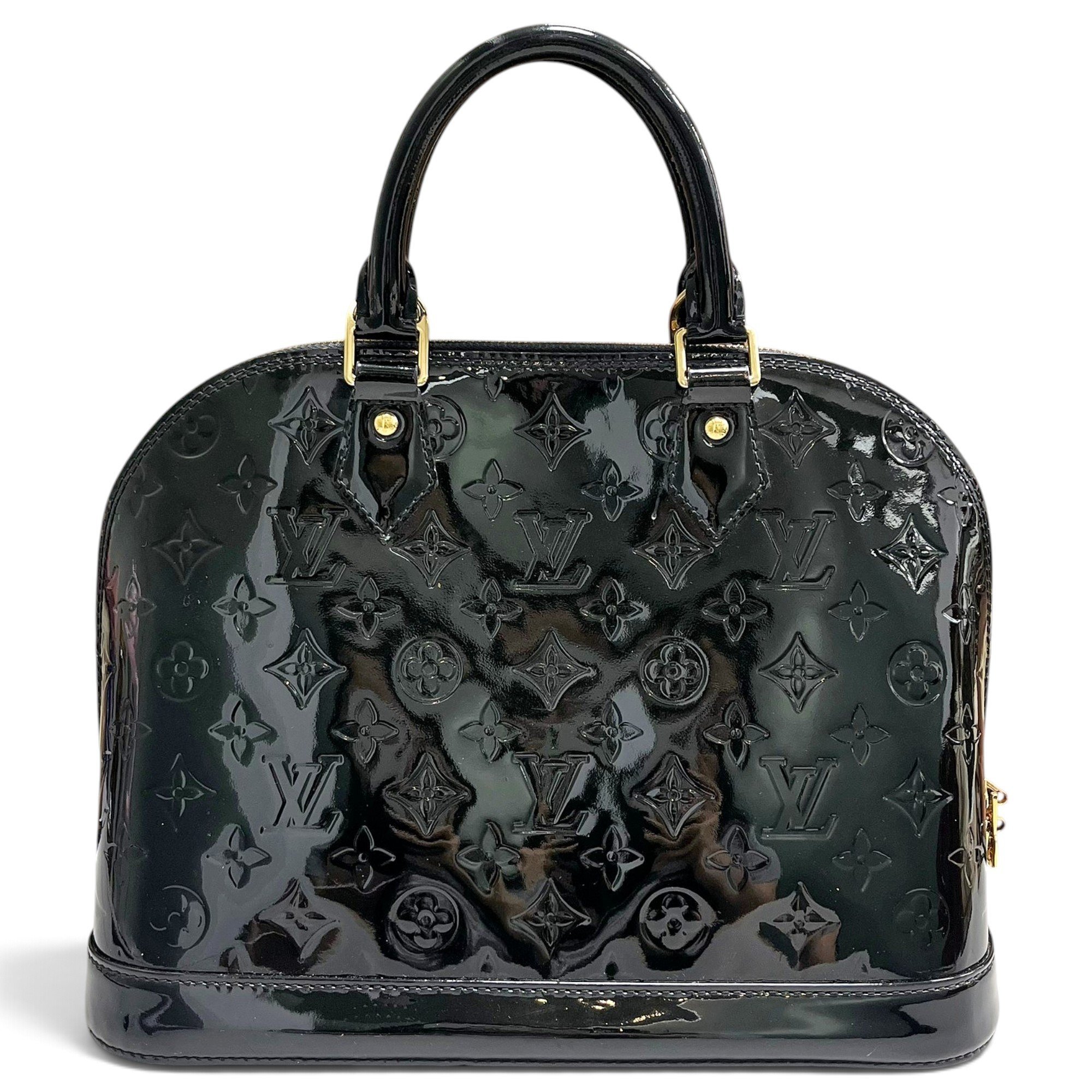 Louis Vuitton Alma patent leather handbag