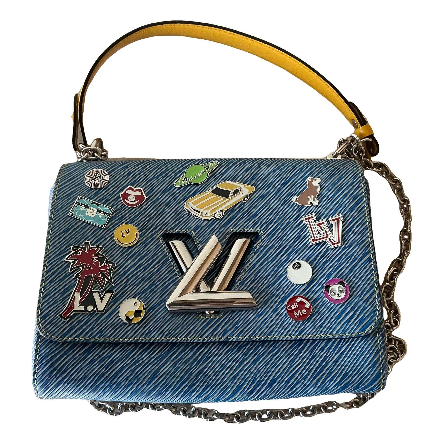 Twist leather handbag
