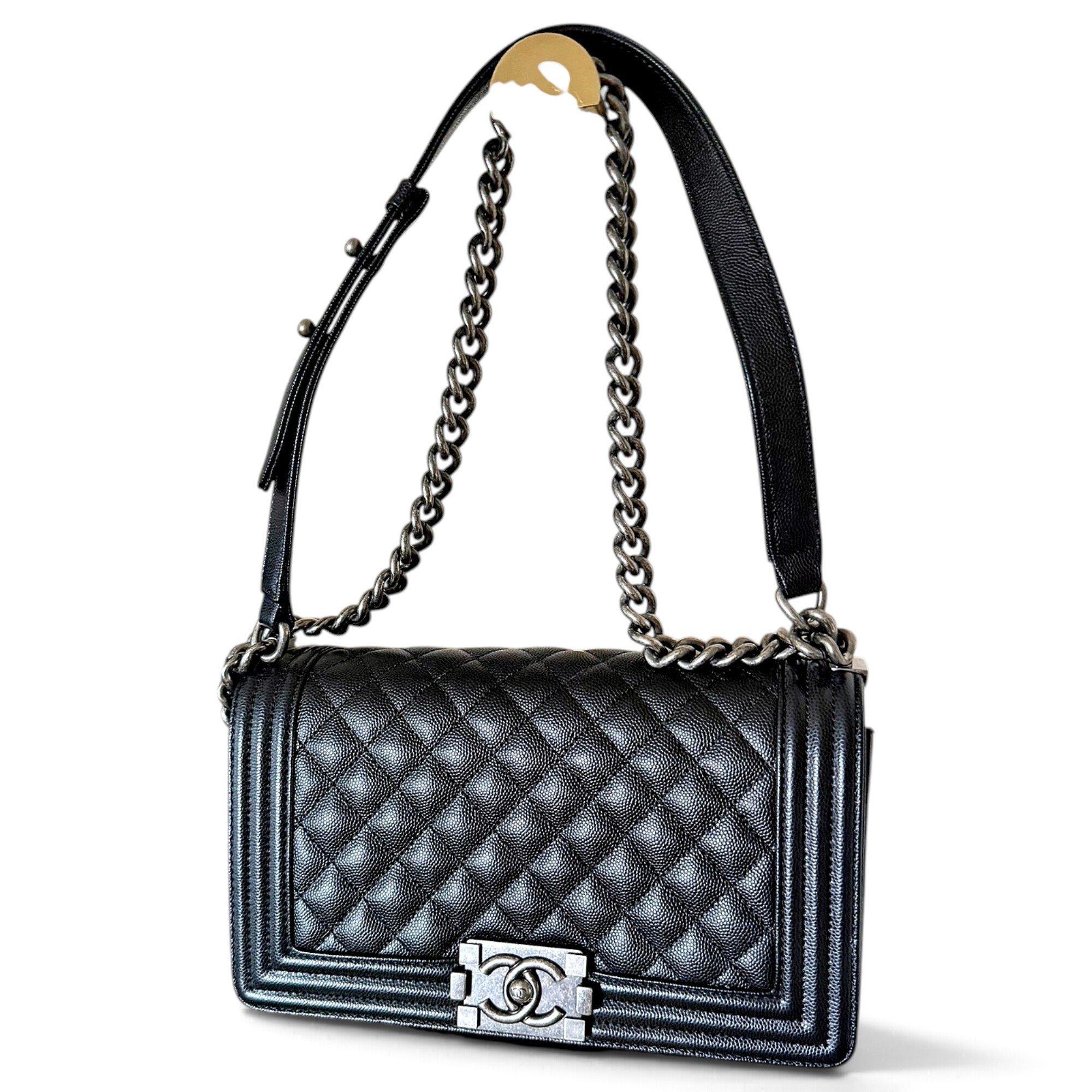 Boy leather crossbody bag