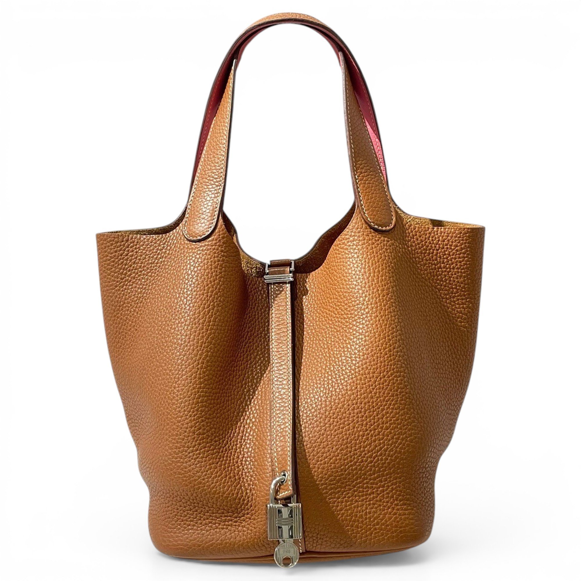 Picotin leather handbag