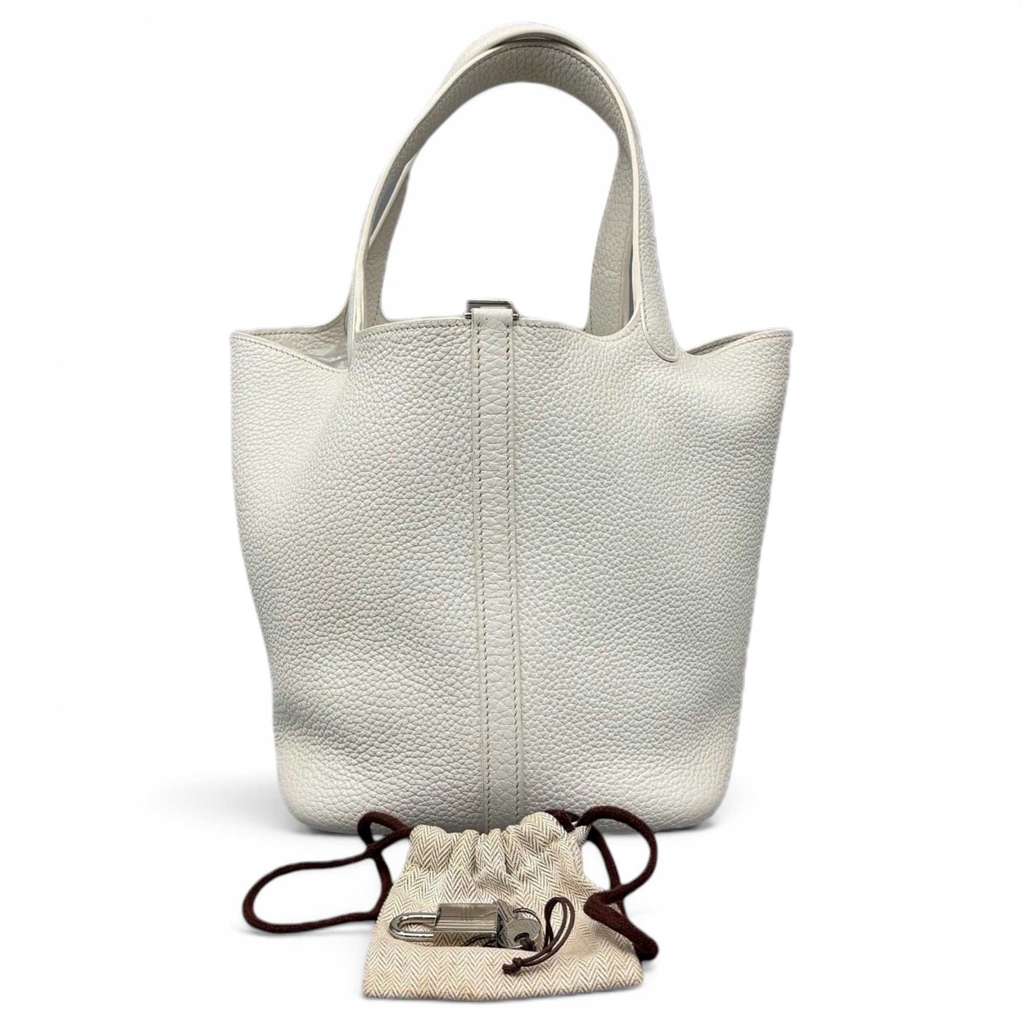 Picotin leather handbag