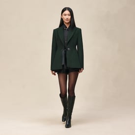 Jacket with knotted waist