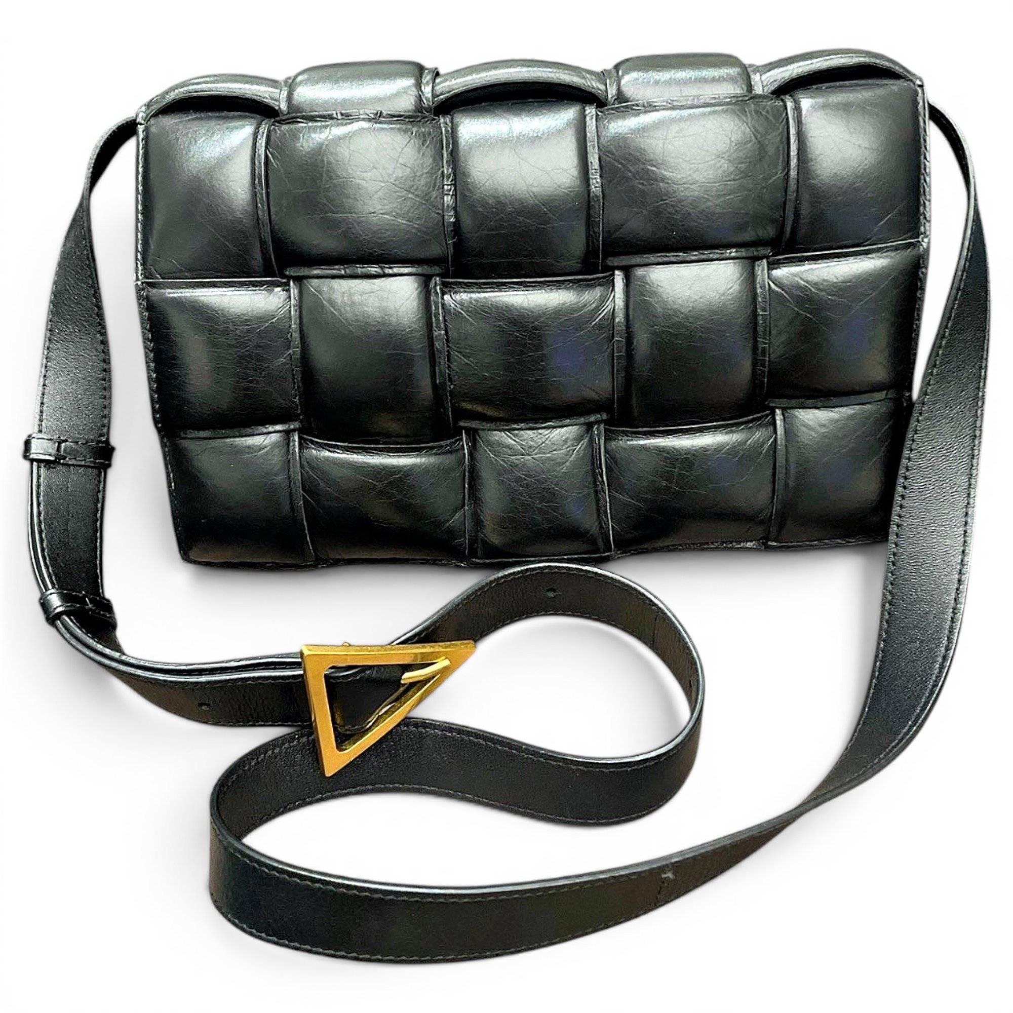 Cassette Padded leather handbag