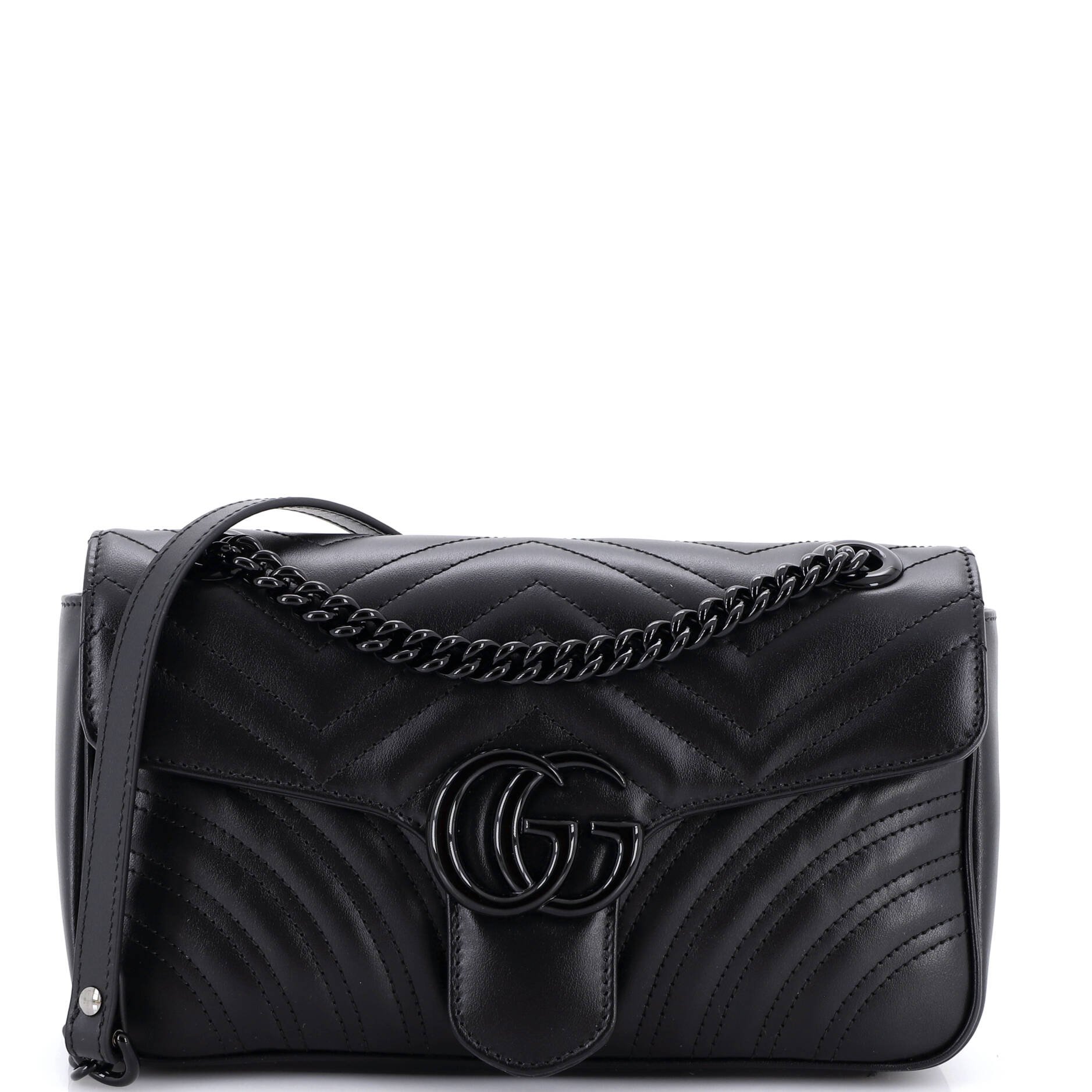 GG Marmont Flap Bag Matelasse Leather Medium