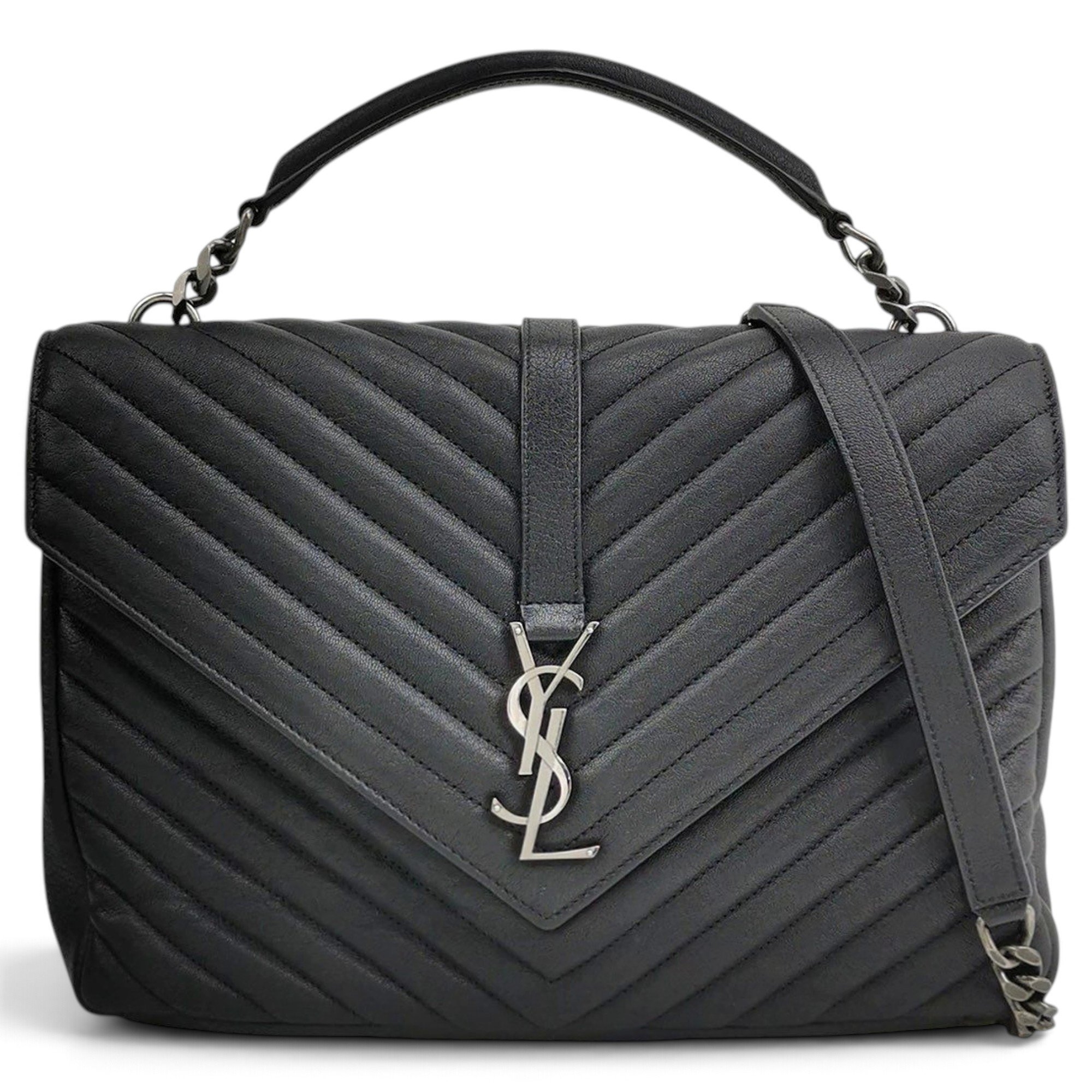 Collége monogramme leather handbag