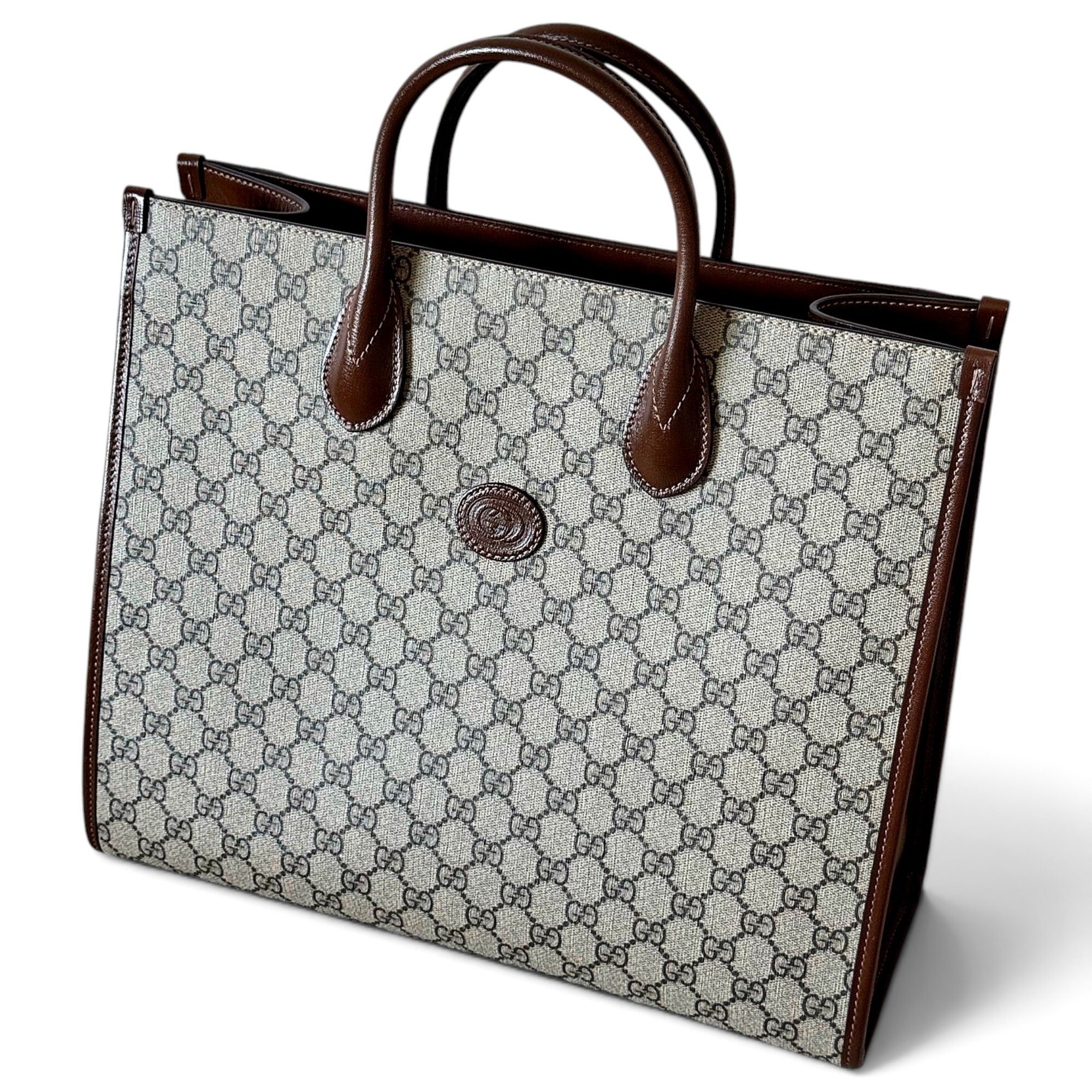Leather tote