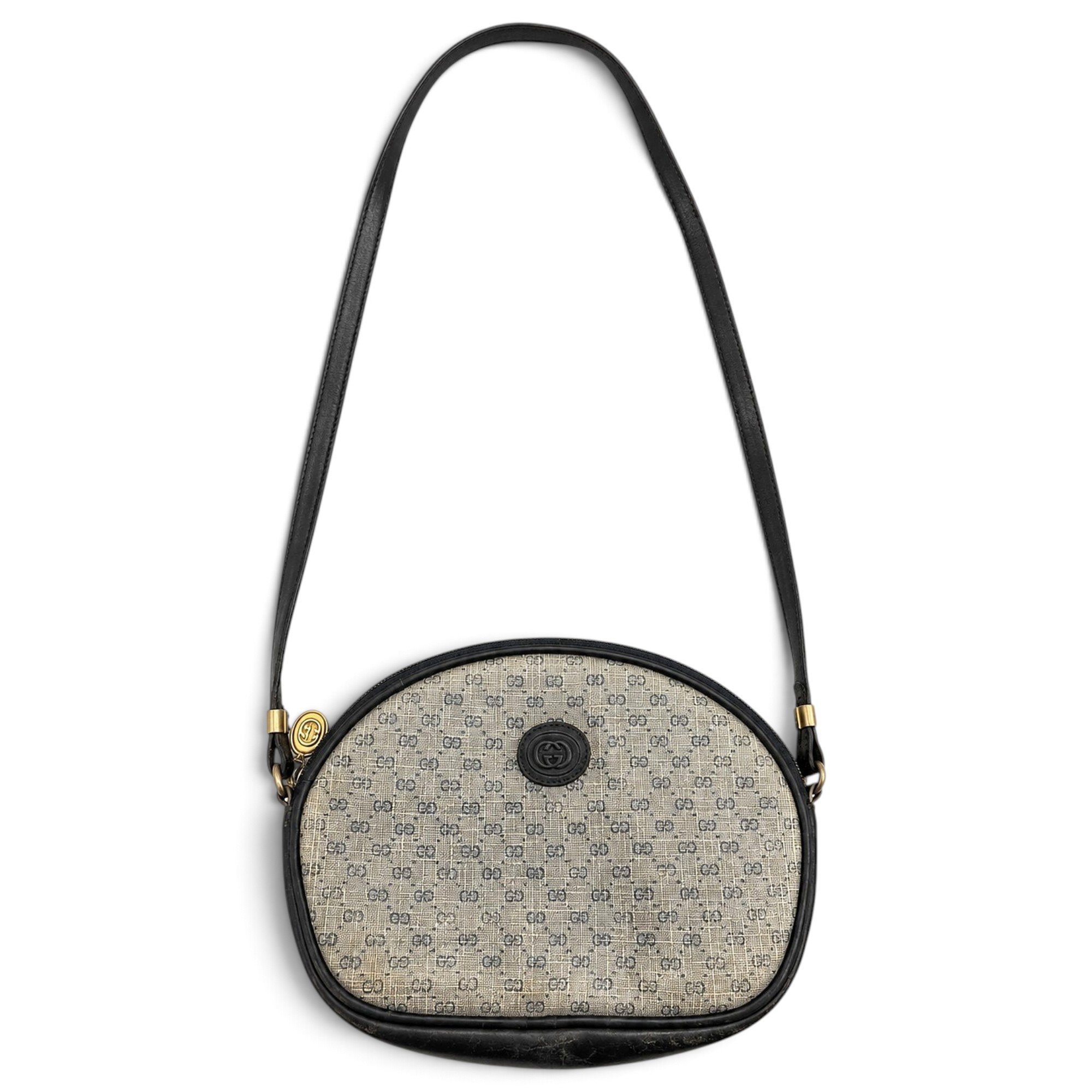 Ophidia Round cloth crossbody bag