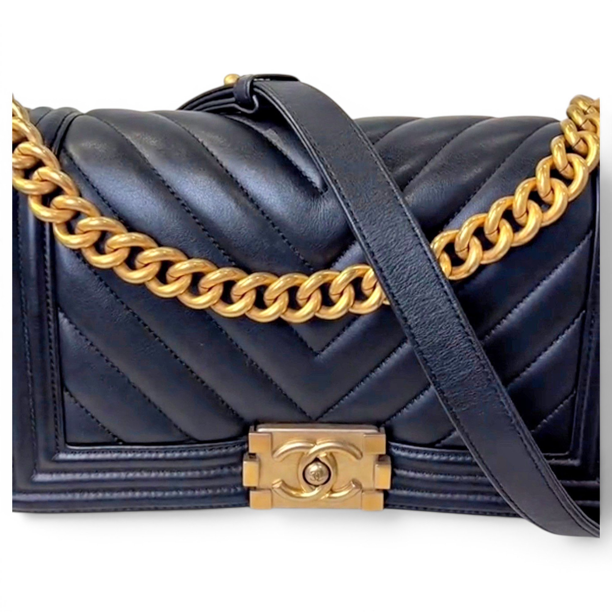 Boy leather crossbody bag