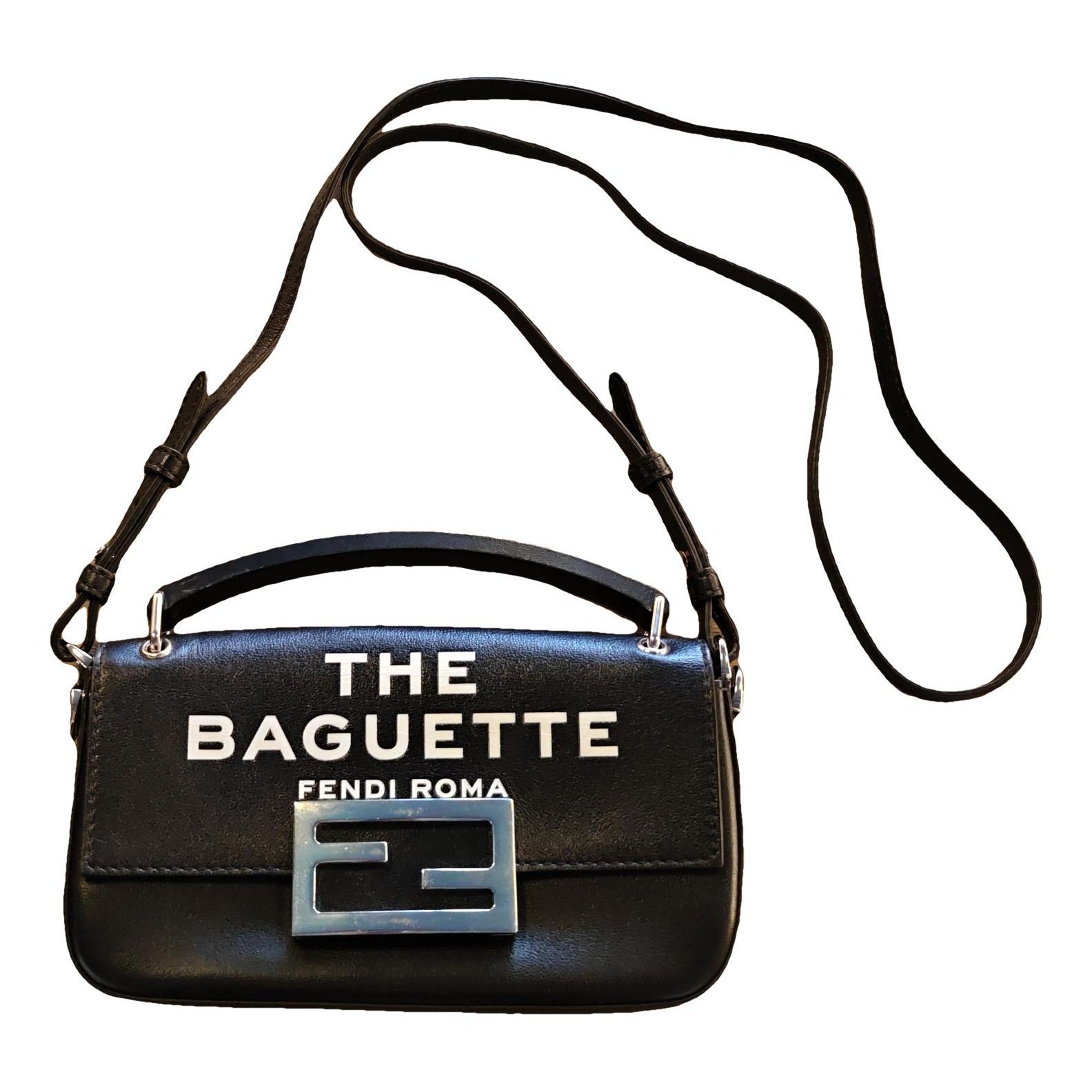Baguette leather crossbody bag