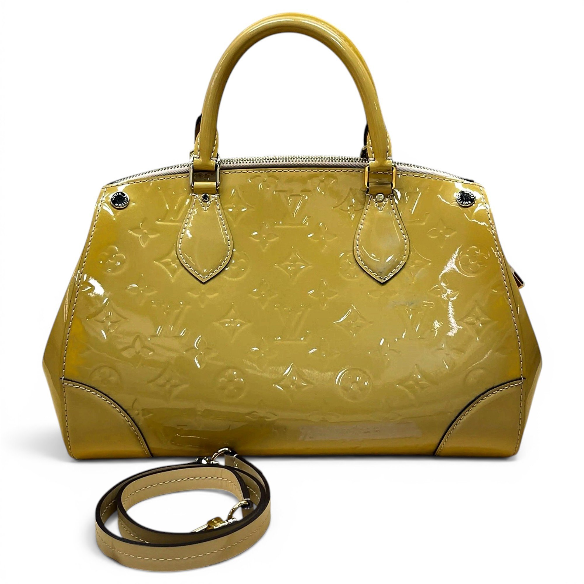 Sherwood patent leather handbag