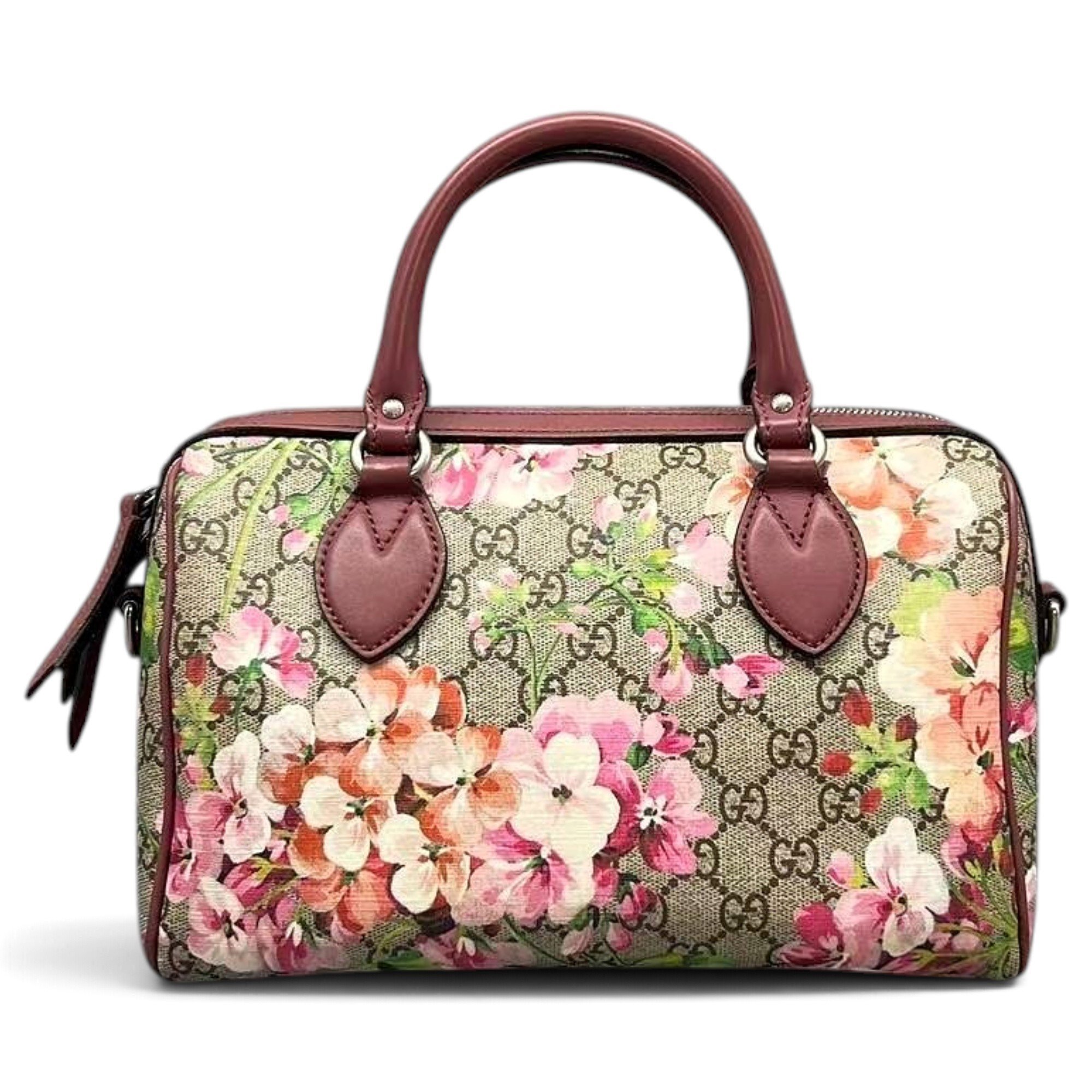 Boston leather bowling bag