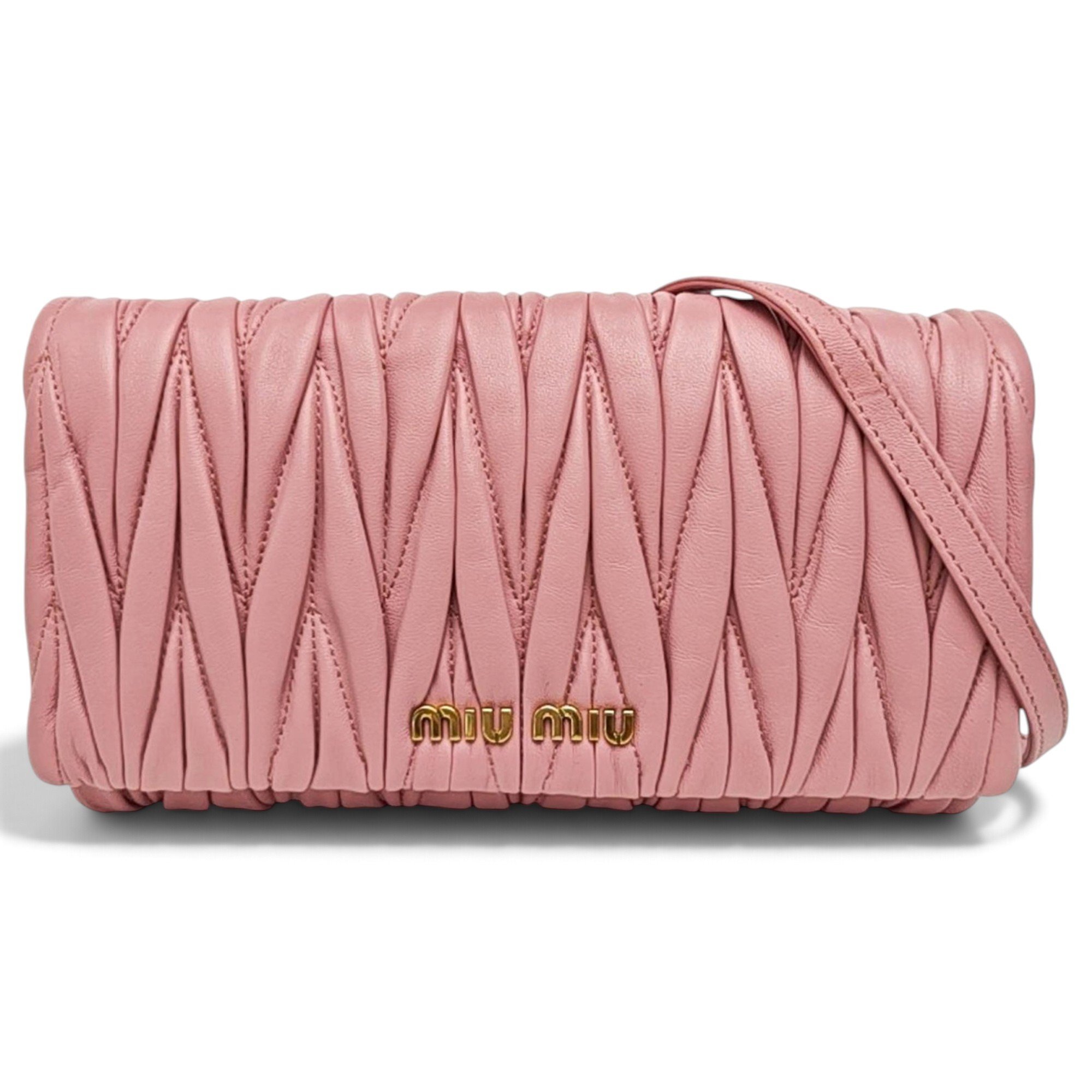 Miu delice leather crossbody bag