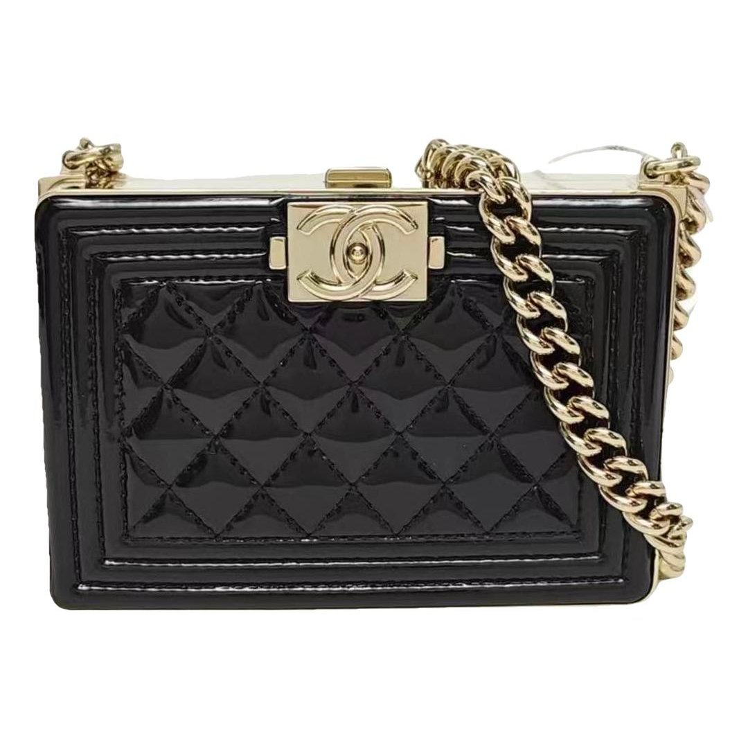 Boy patent leather crossbody bag