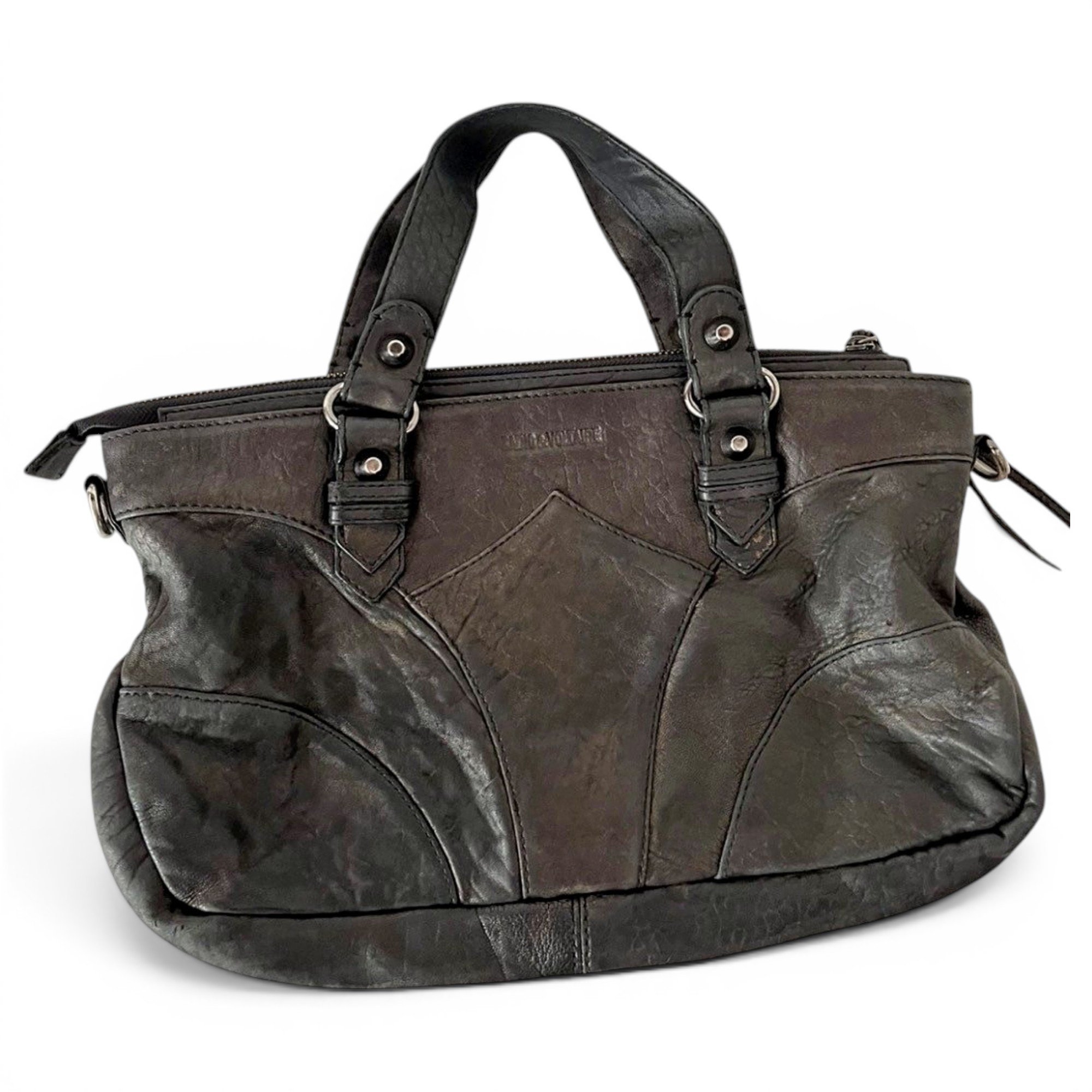 Rock leather crossbody bag