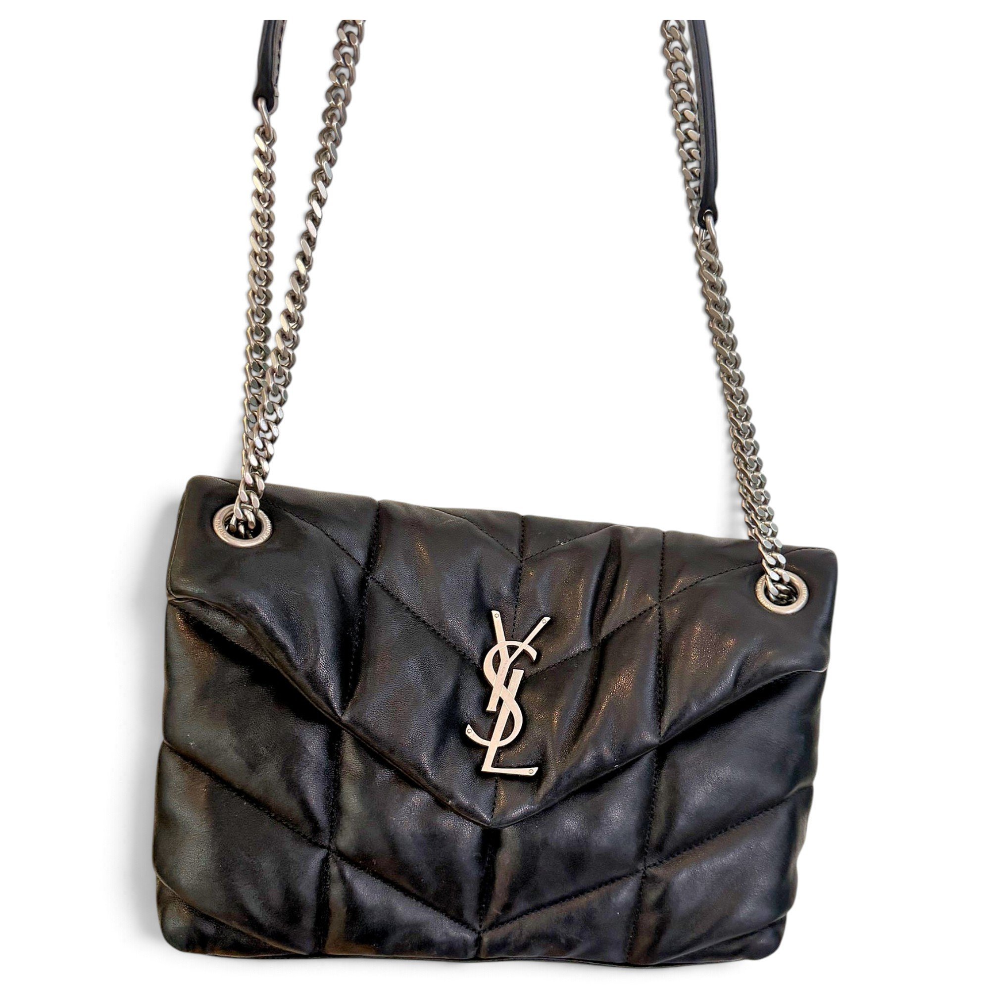 Loulou Puffer leather crossbody bag
