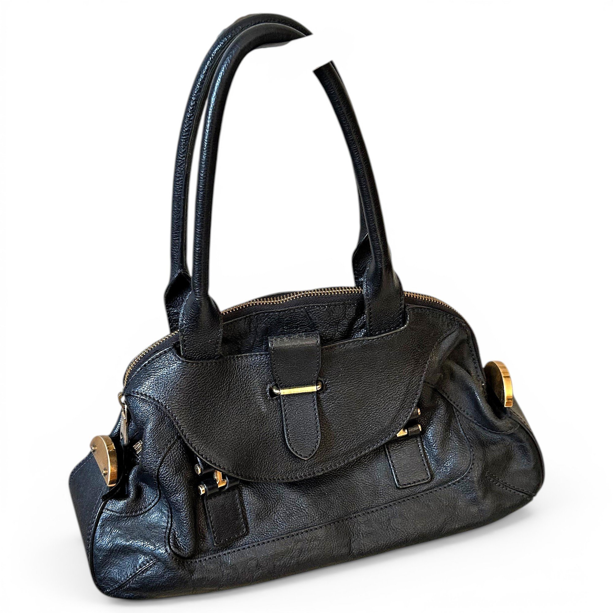 Bay leather handbag