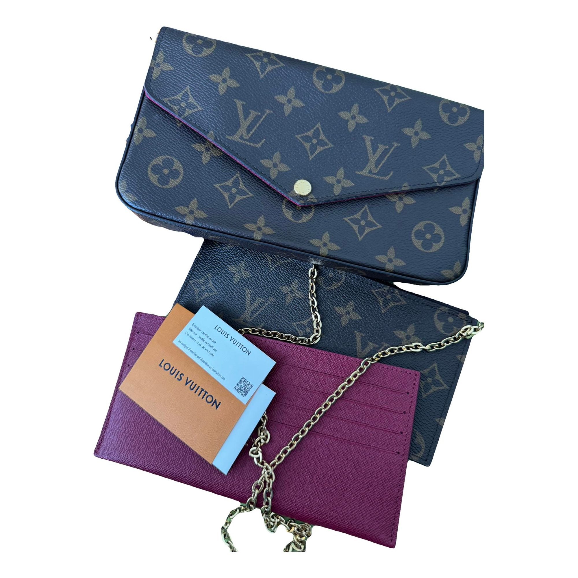 Leather clutch bag