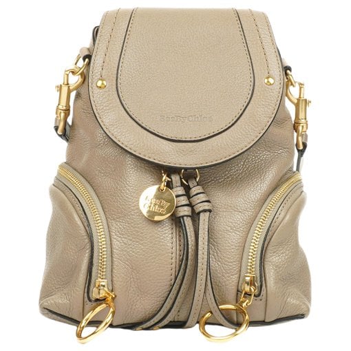 Leather backpack