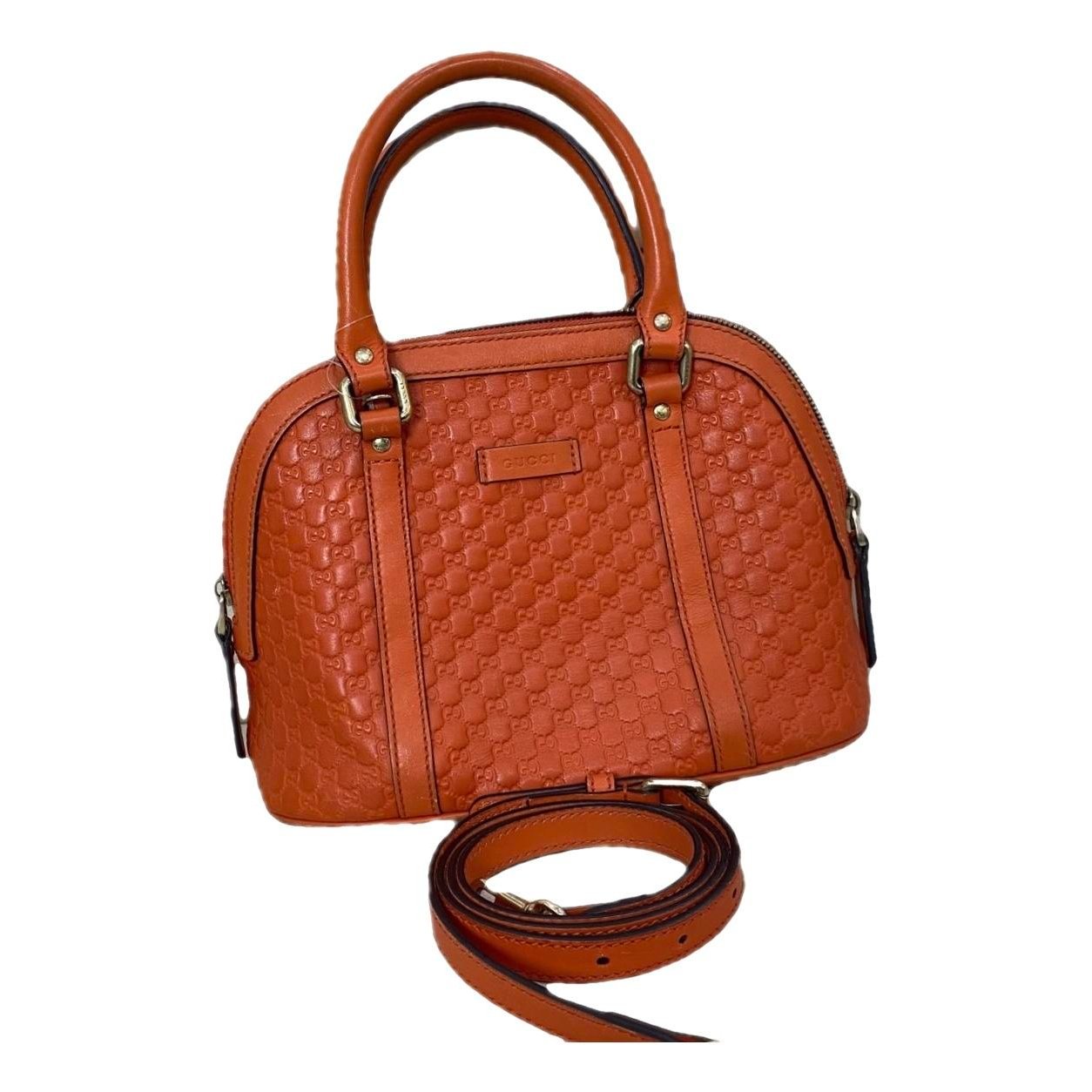 Dôme leather handbag