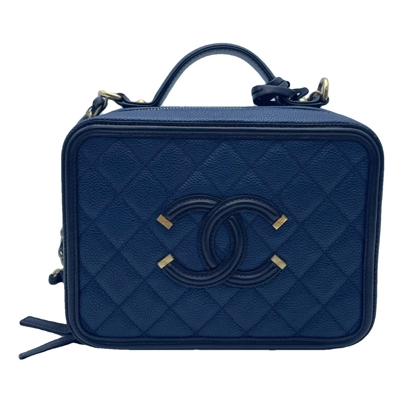 Vanity leather handbag