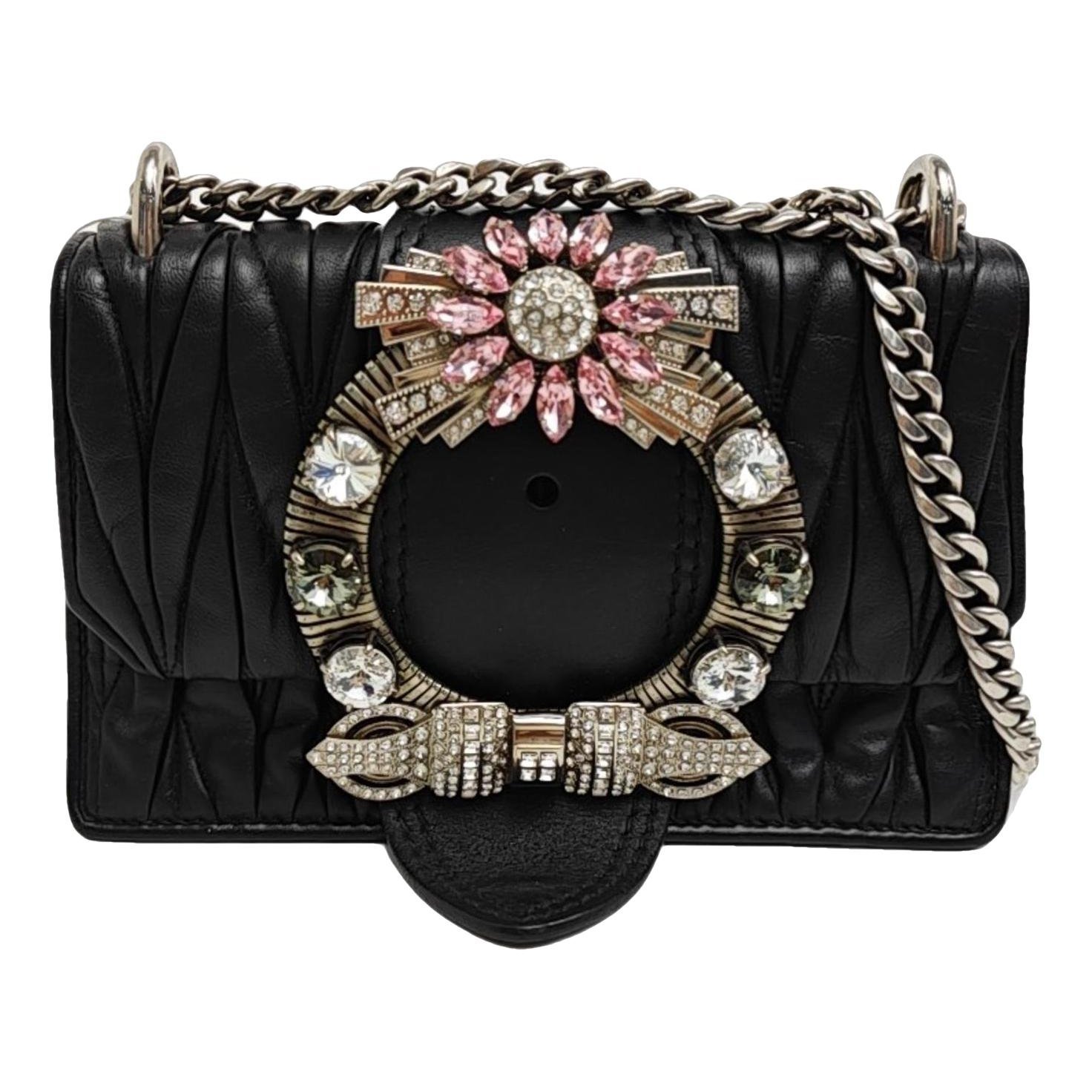 Miu Lady leather handbag