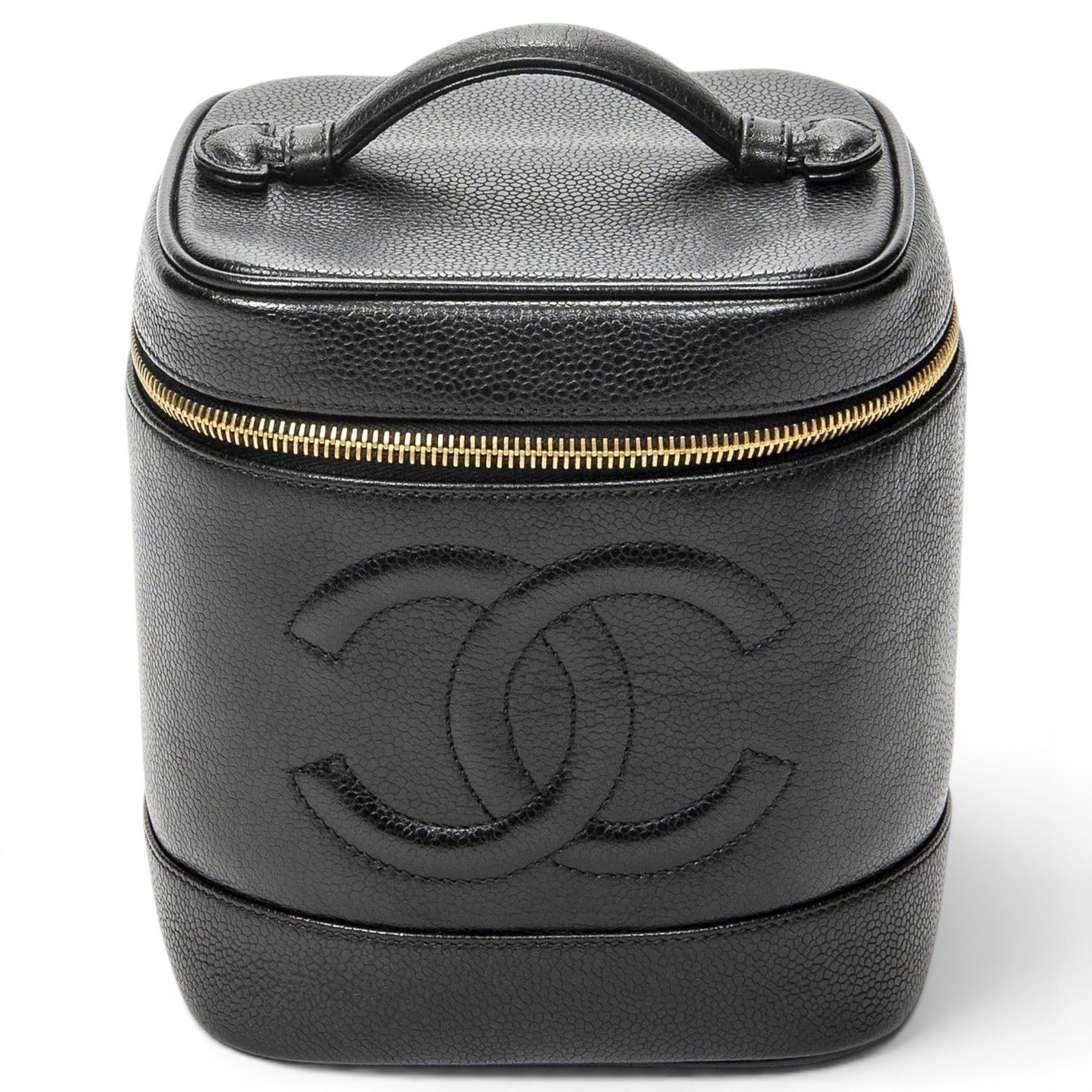 Leather vanity case