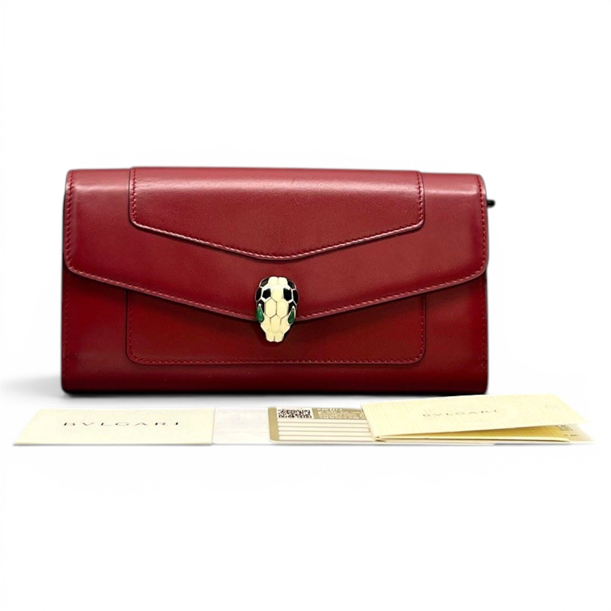 Serpenti leather handbag
