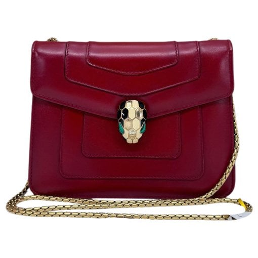Serpenti leather handbag